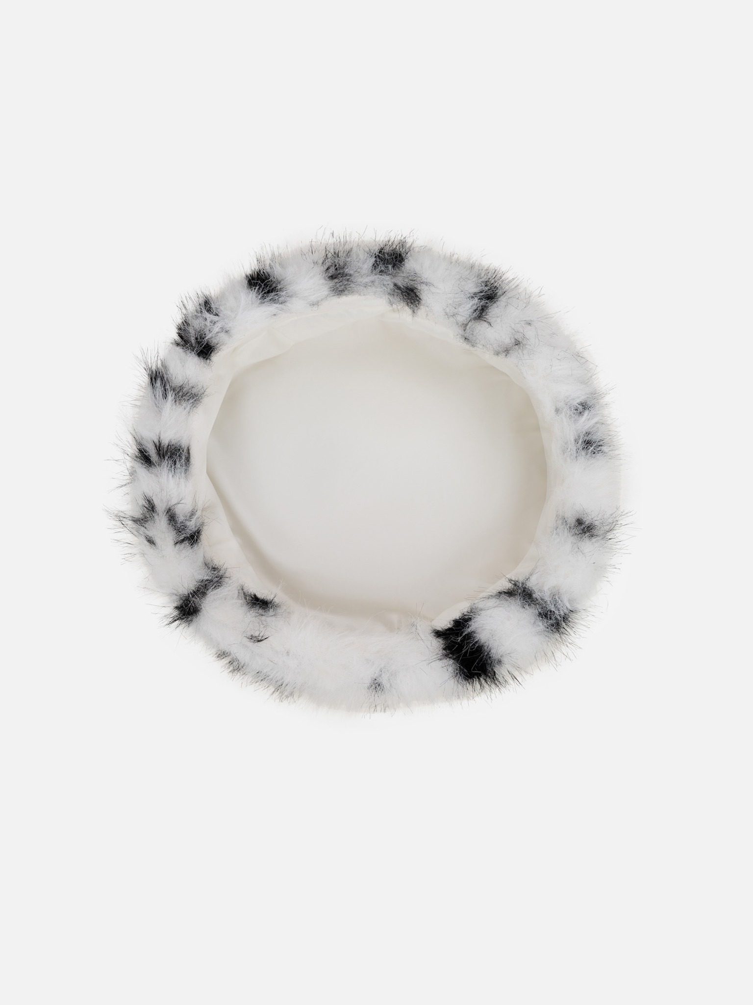 Spotted eco-fur hat