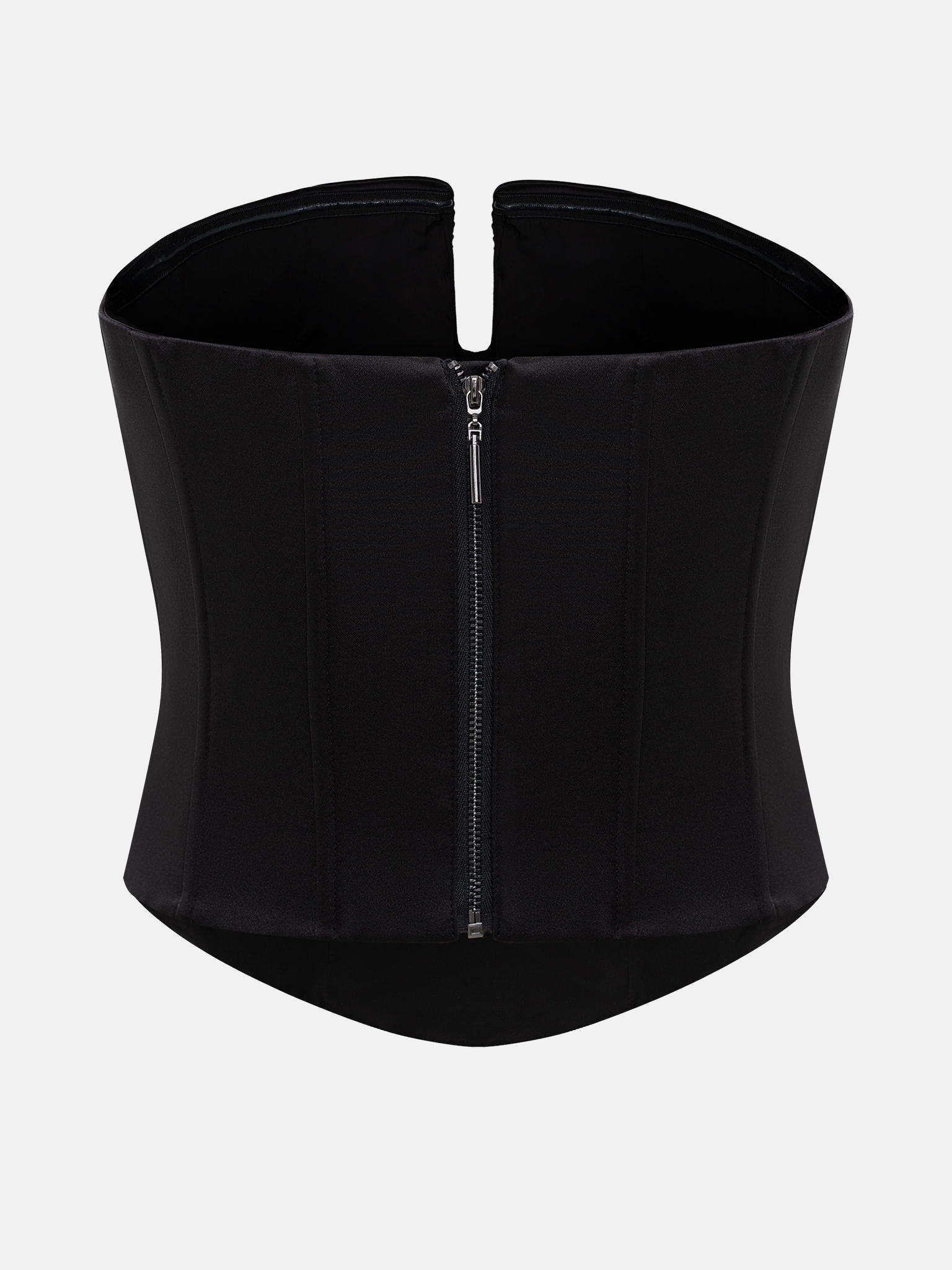 كورسيه ساتان مع طيات صغيرة على الصدر