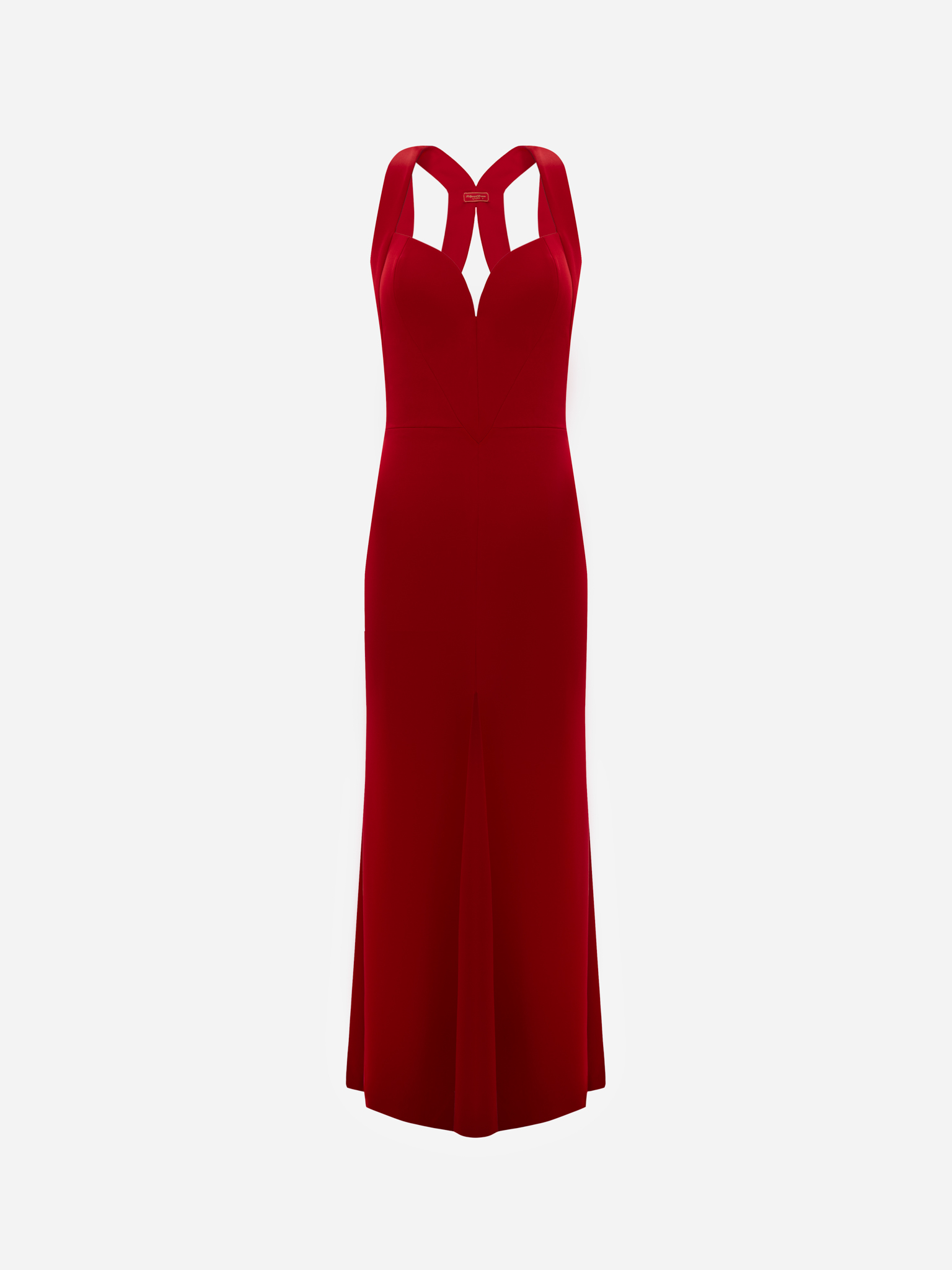 Tailliertes Maxikleid mit breiten Trägern