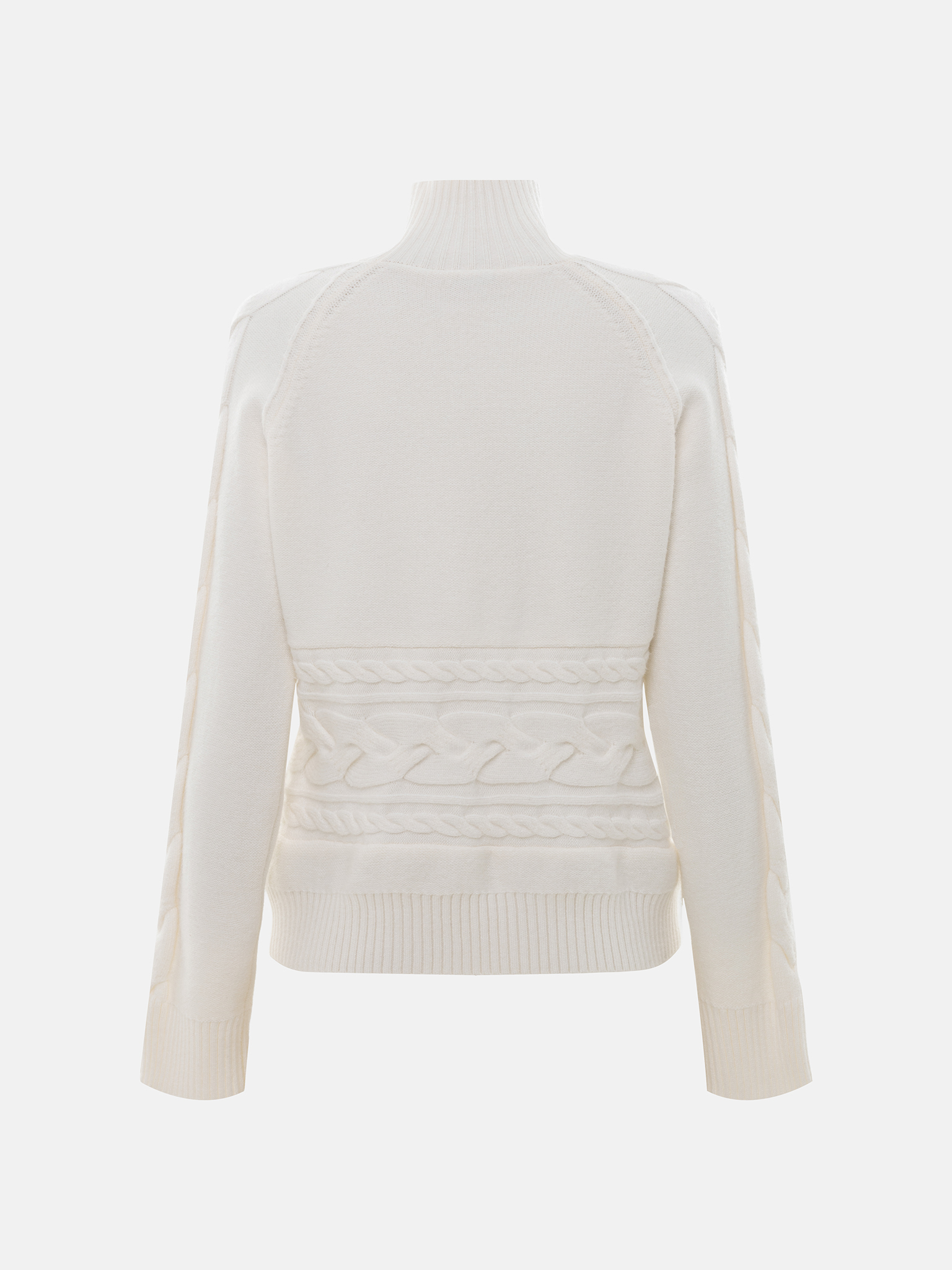 Свитер фактурной вязки с объемным декором