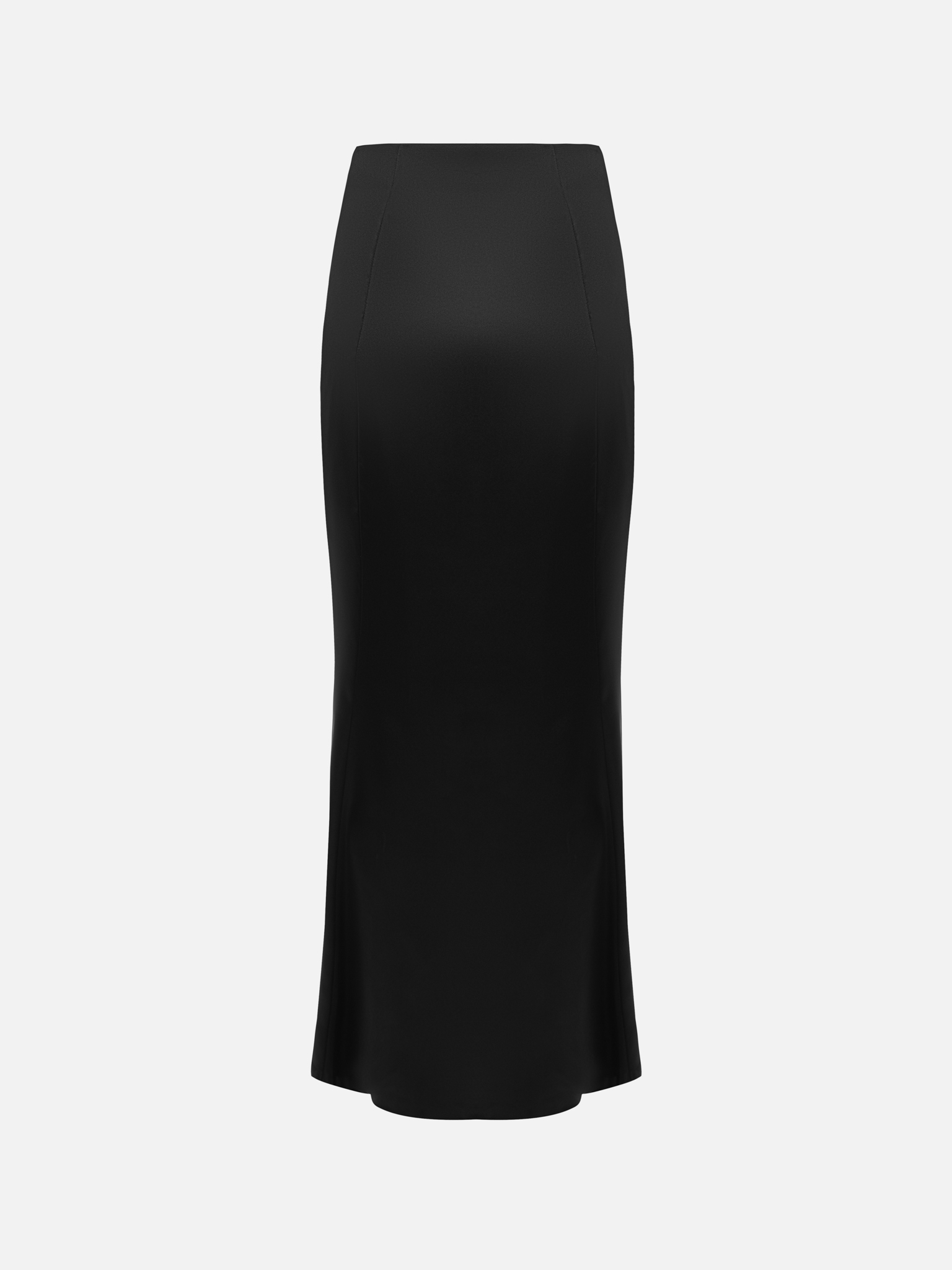 Расклешенная юбка макси из сатина