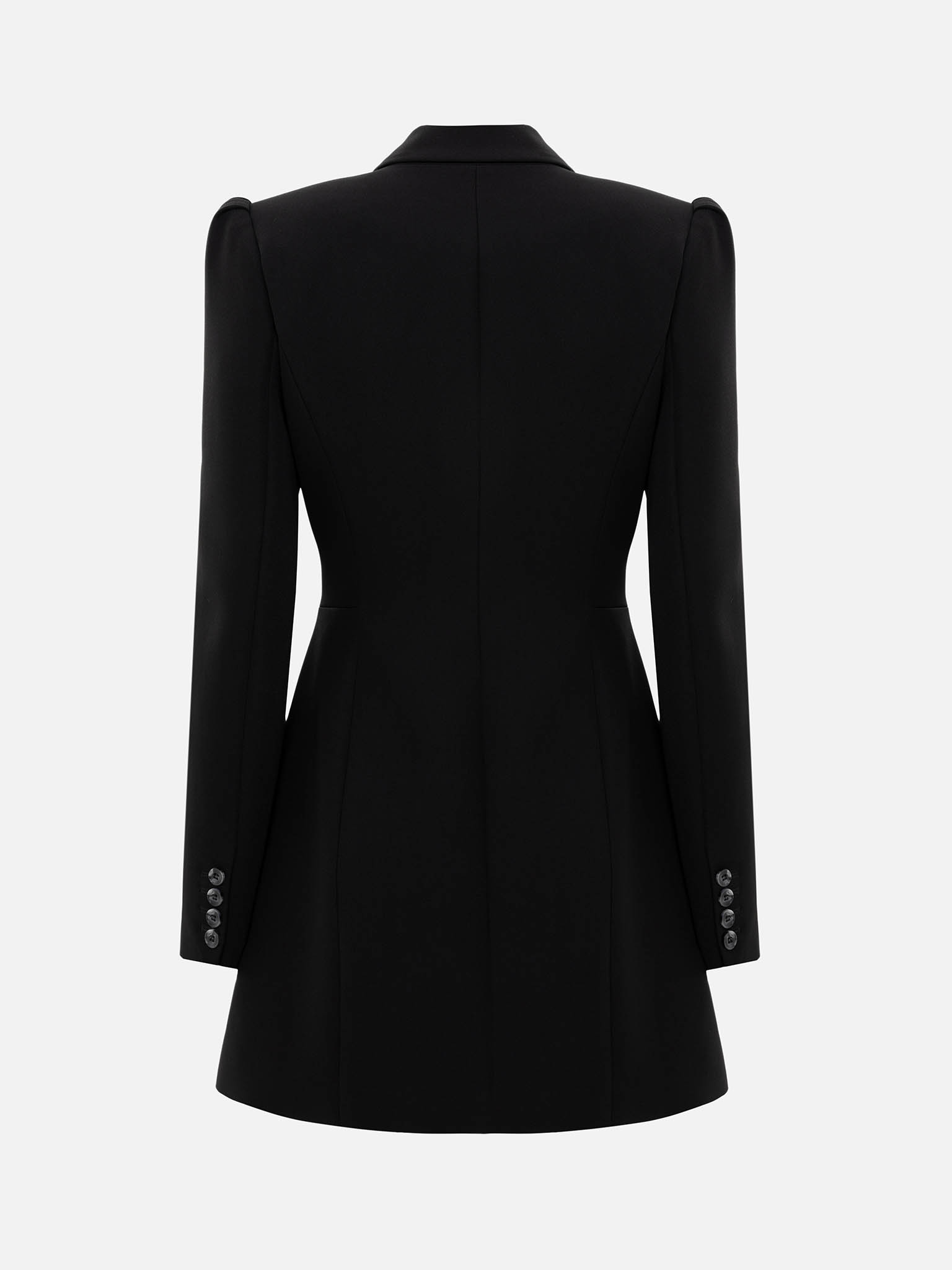 Платье-жакет мини с подчеркнутыми плечами