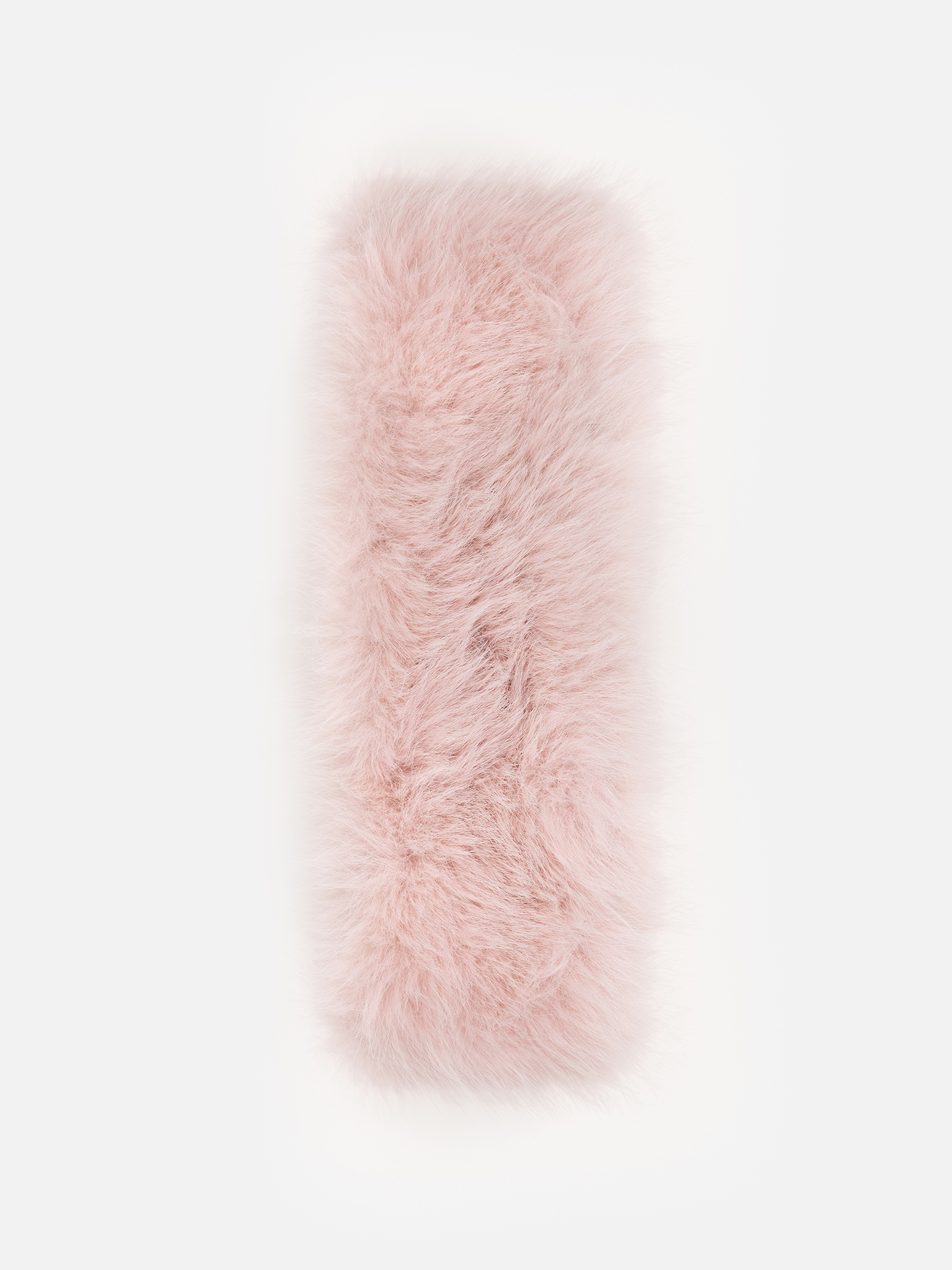 Voluminous eco-fur headband with long pile