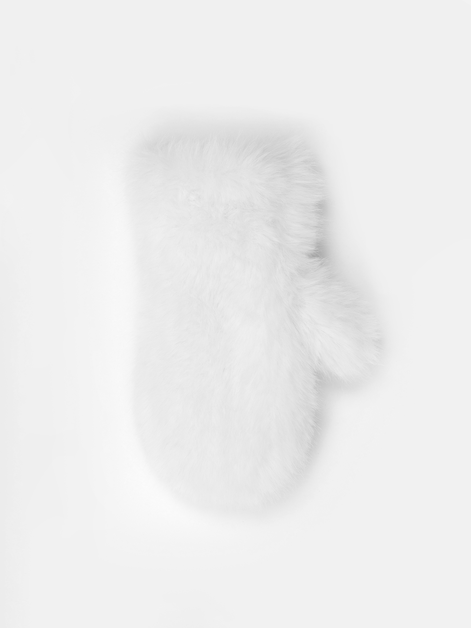 Варежки из экомеха с длинным ворсом