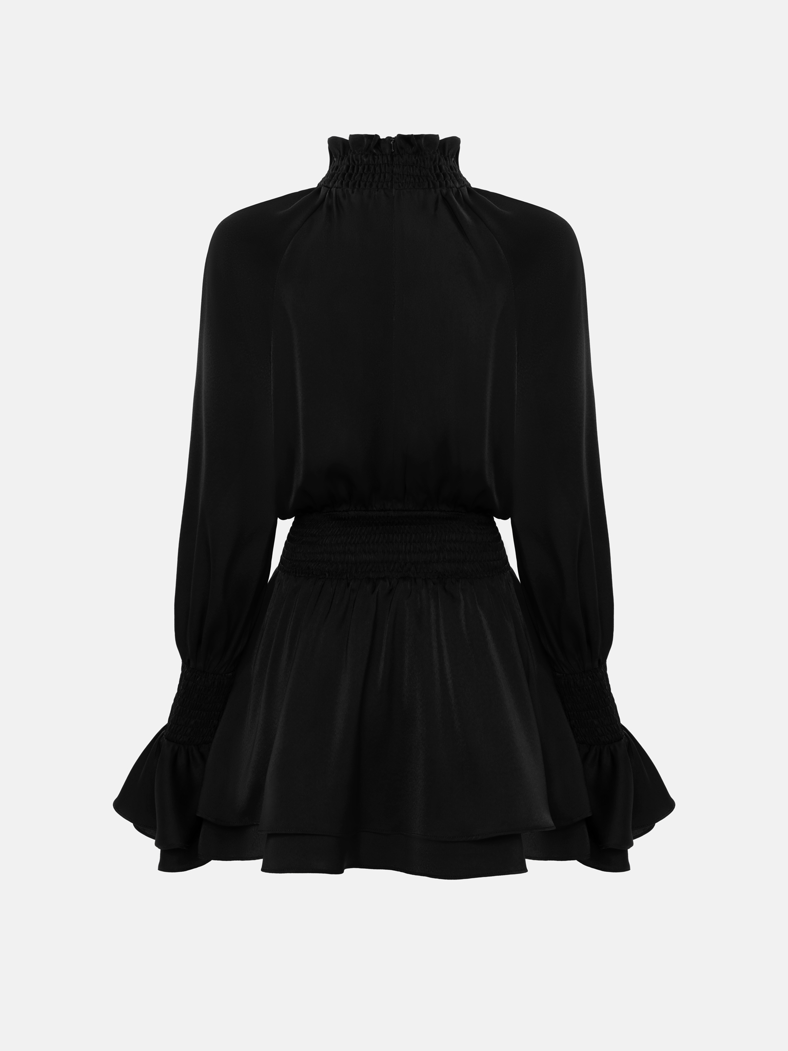 فستان قصير خفيف الوزن مزين بكسرات مطاطية