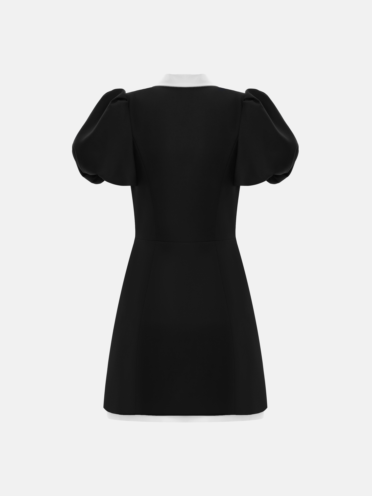 Платье мини в винтажном стиле с рукавами-фонариками