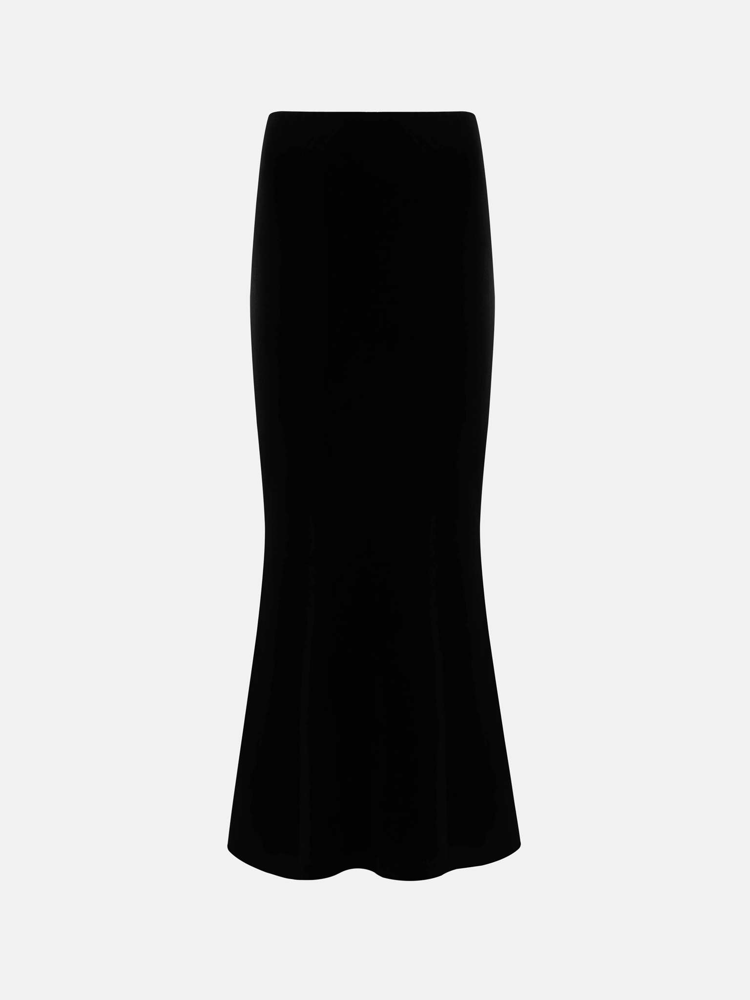 Velvet midi skirt