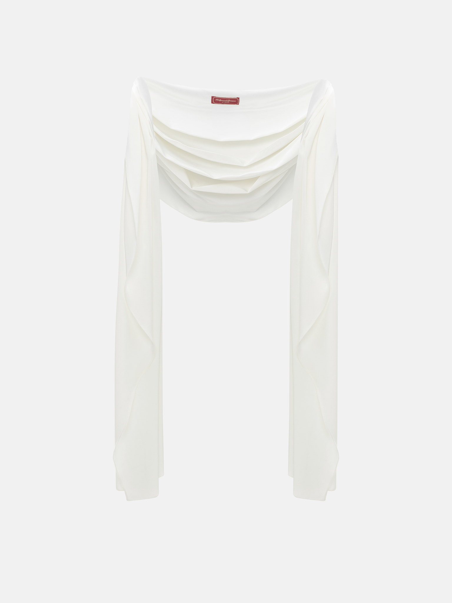 Длинная накидка из сатина