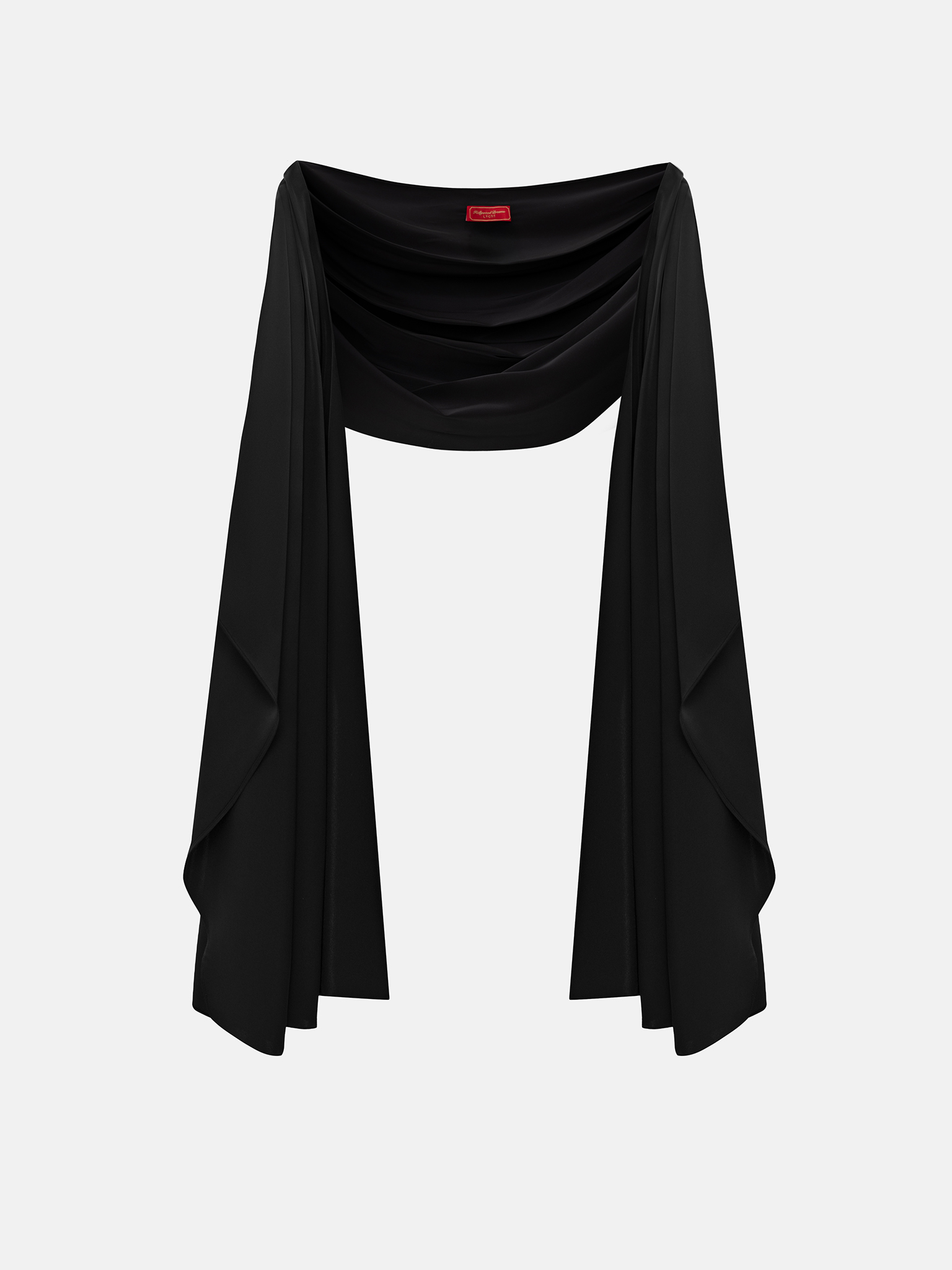 Длинная накидка из сатина