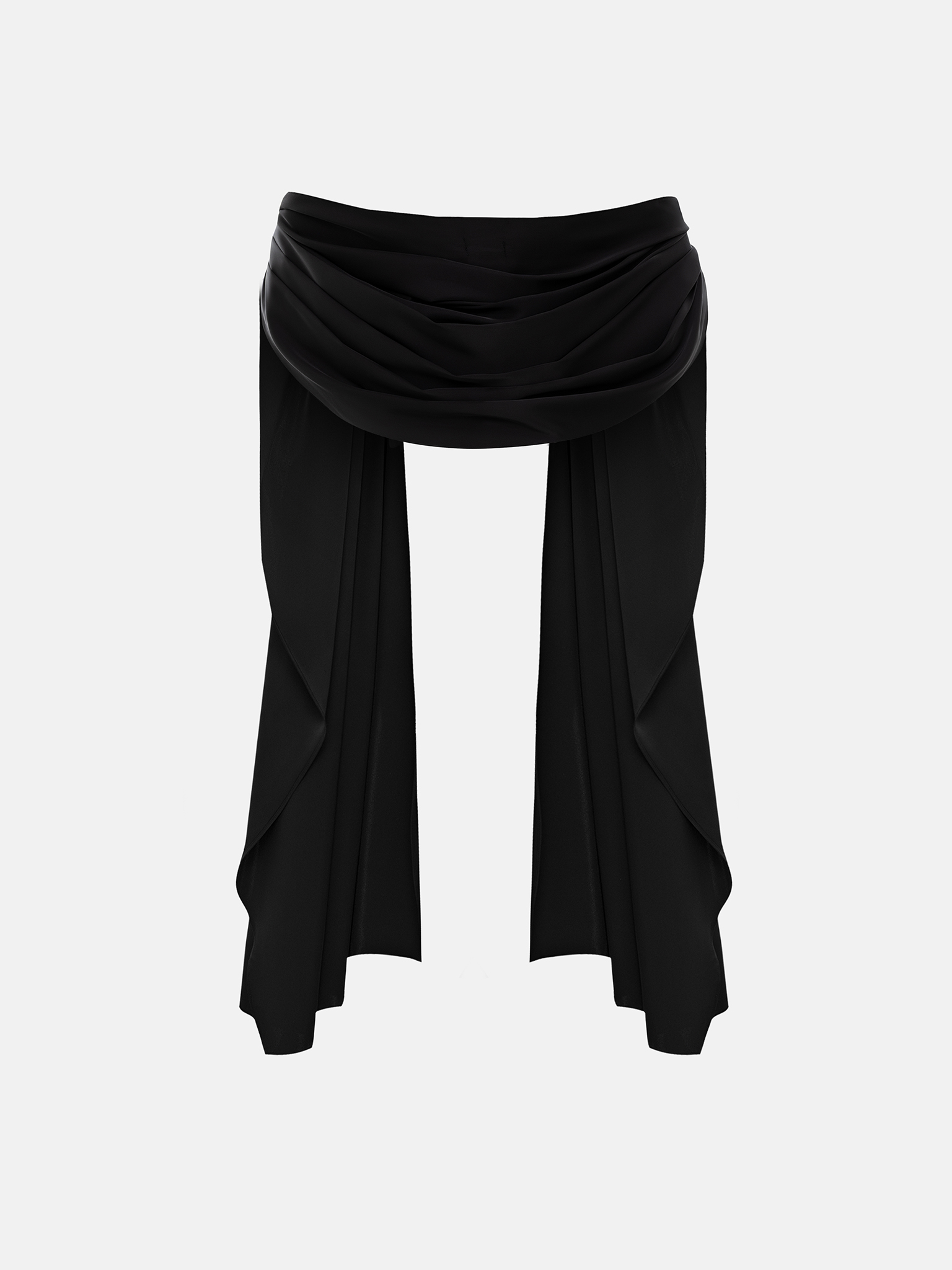 Длинная накидка из сатина