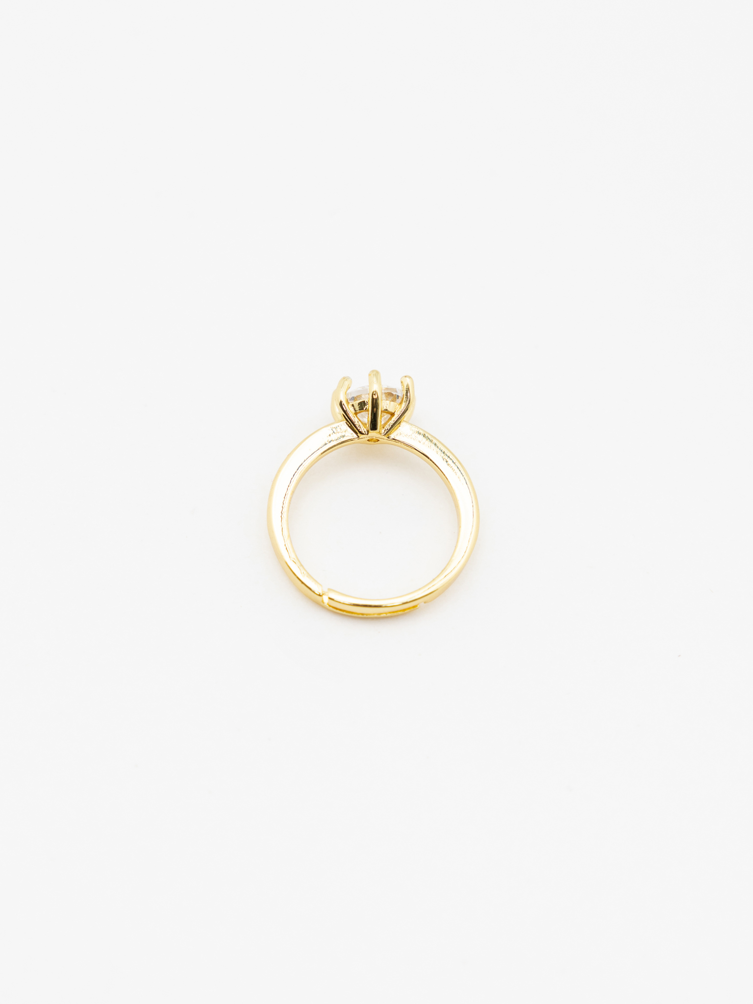 Ring with a large crystal