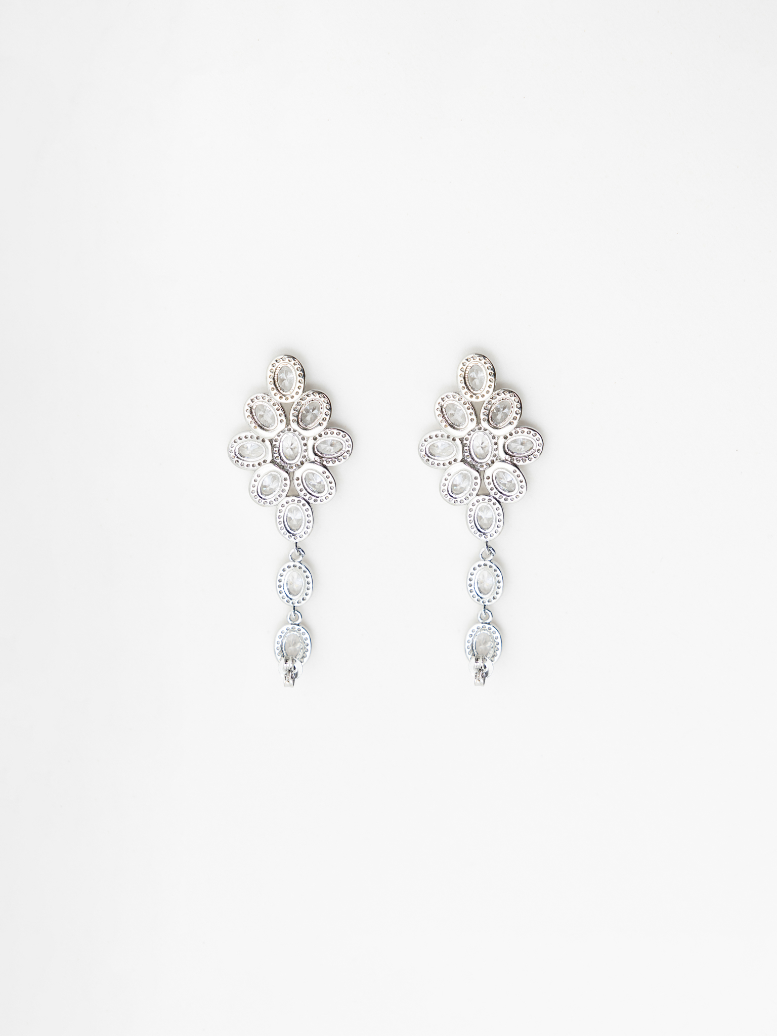 Массивные серьги из крупных кристаллов