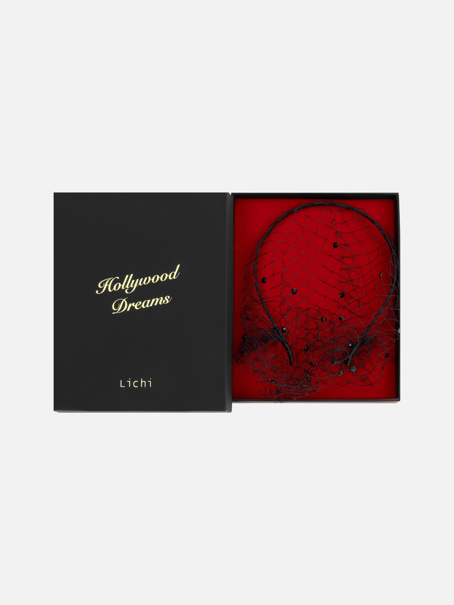 رباط شعر مع حجاب شبكي