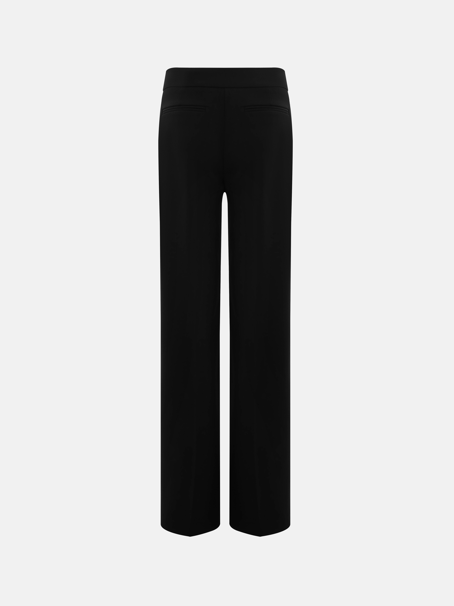 Straight-leg low-rise trousers