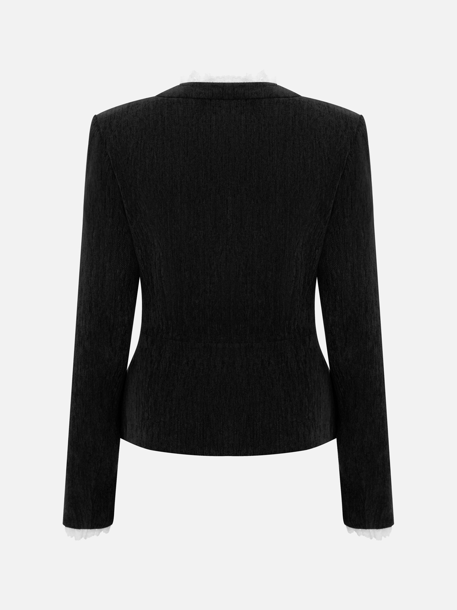 Suede jacket with contrasting details