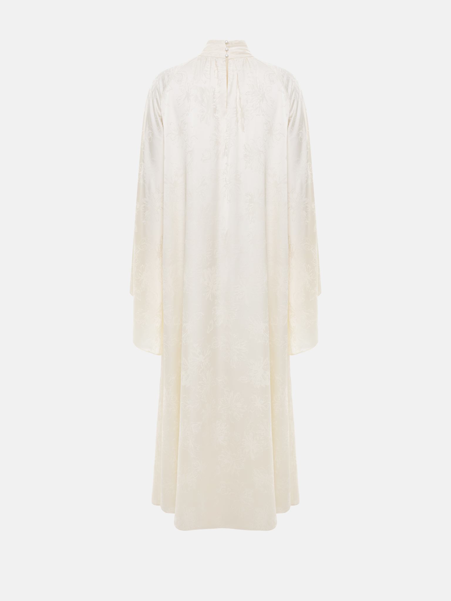 Loose maxi dress with floral pattern