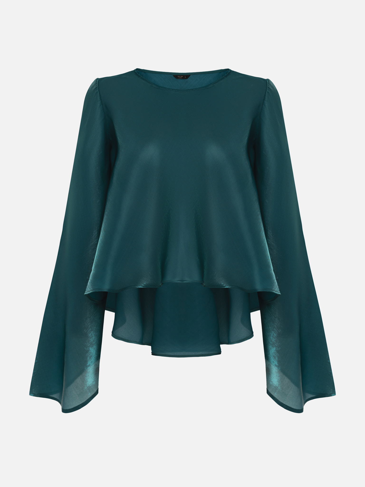 Shimmering blouse with loose sleeves