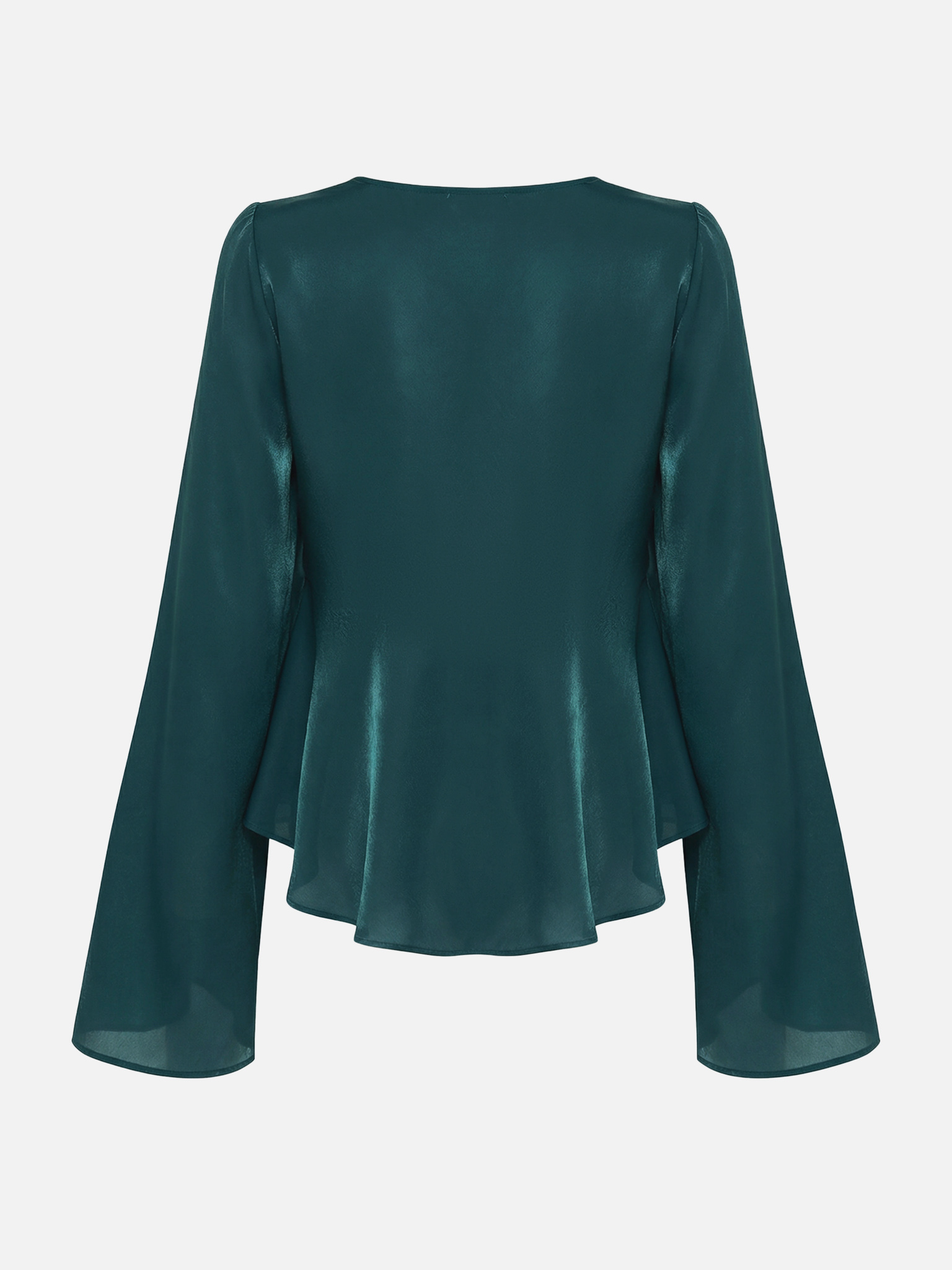 Shimmering blouse with loose sleeves