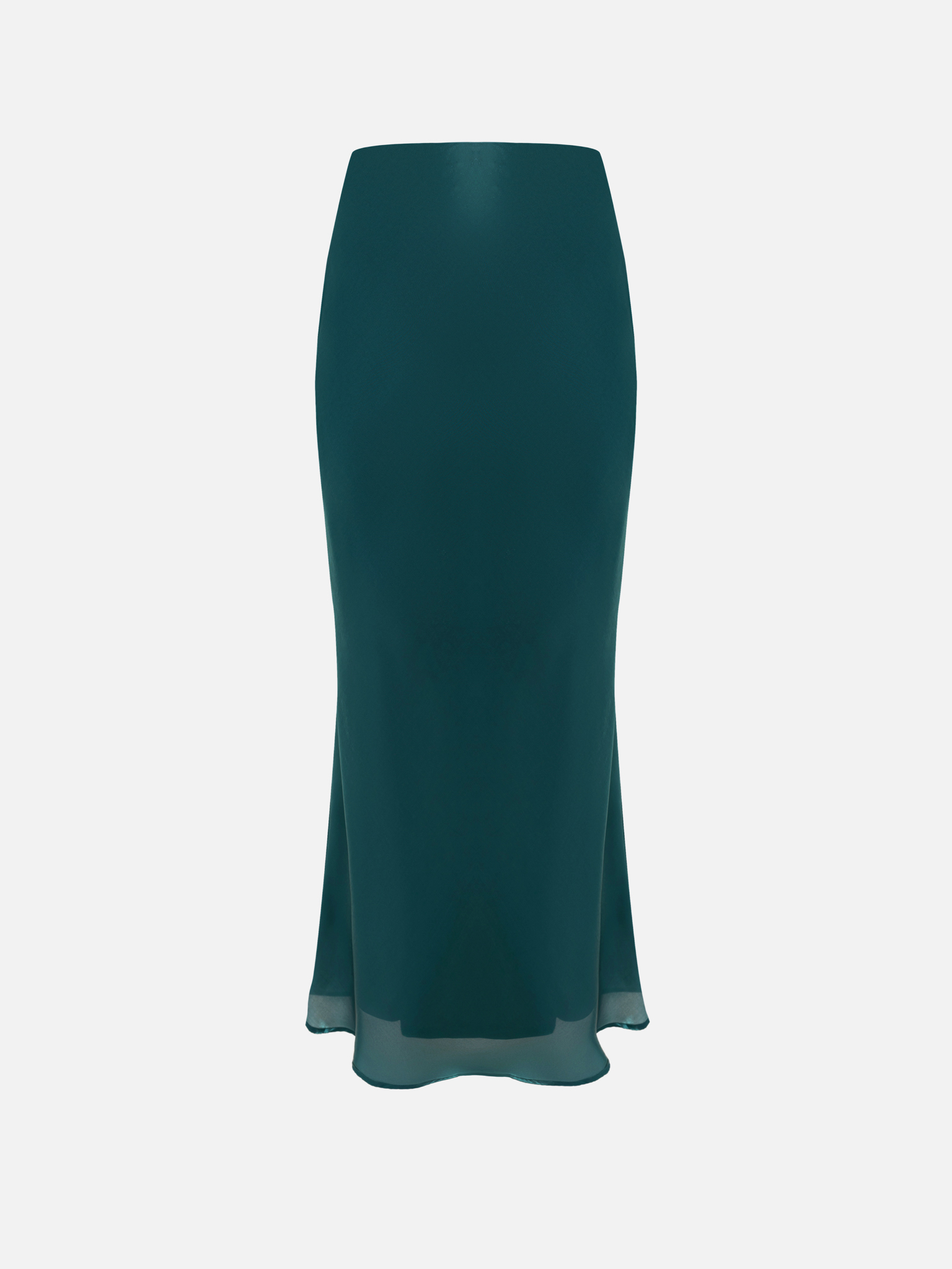 Maxi skirt in shiny fabric