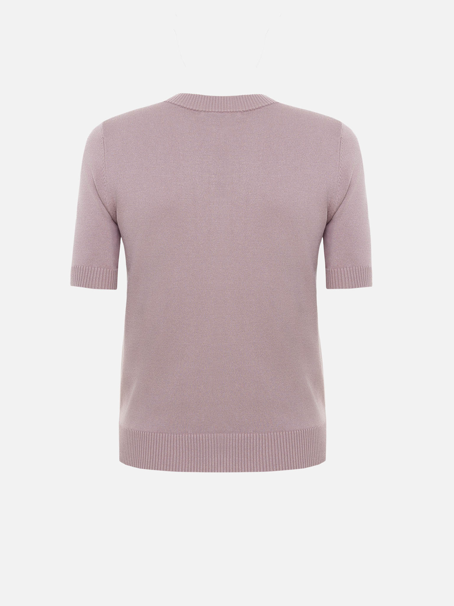 Cardigan with short sleeves and pearl buttons