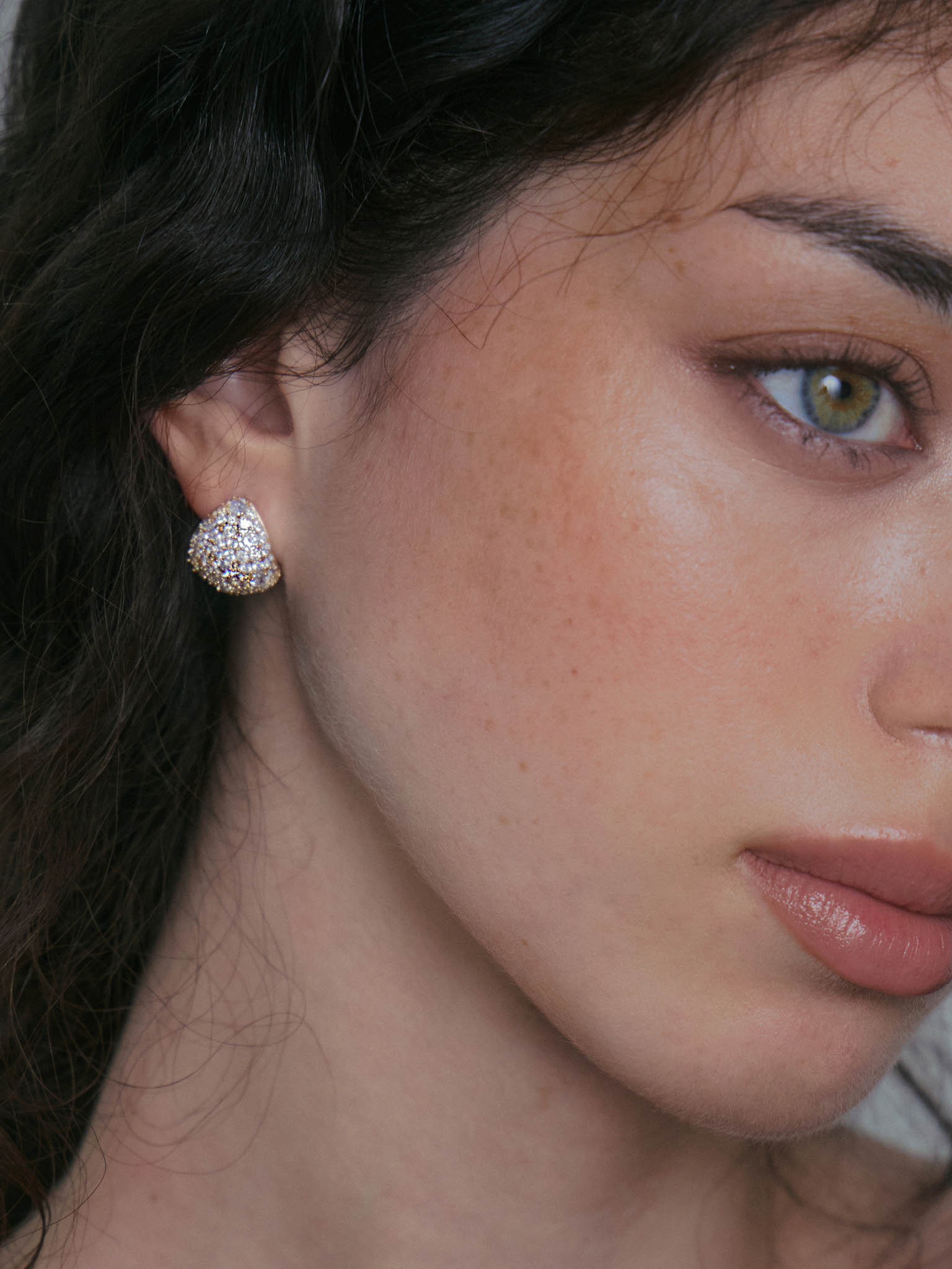 Crystal stud earrings