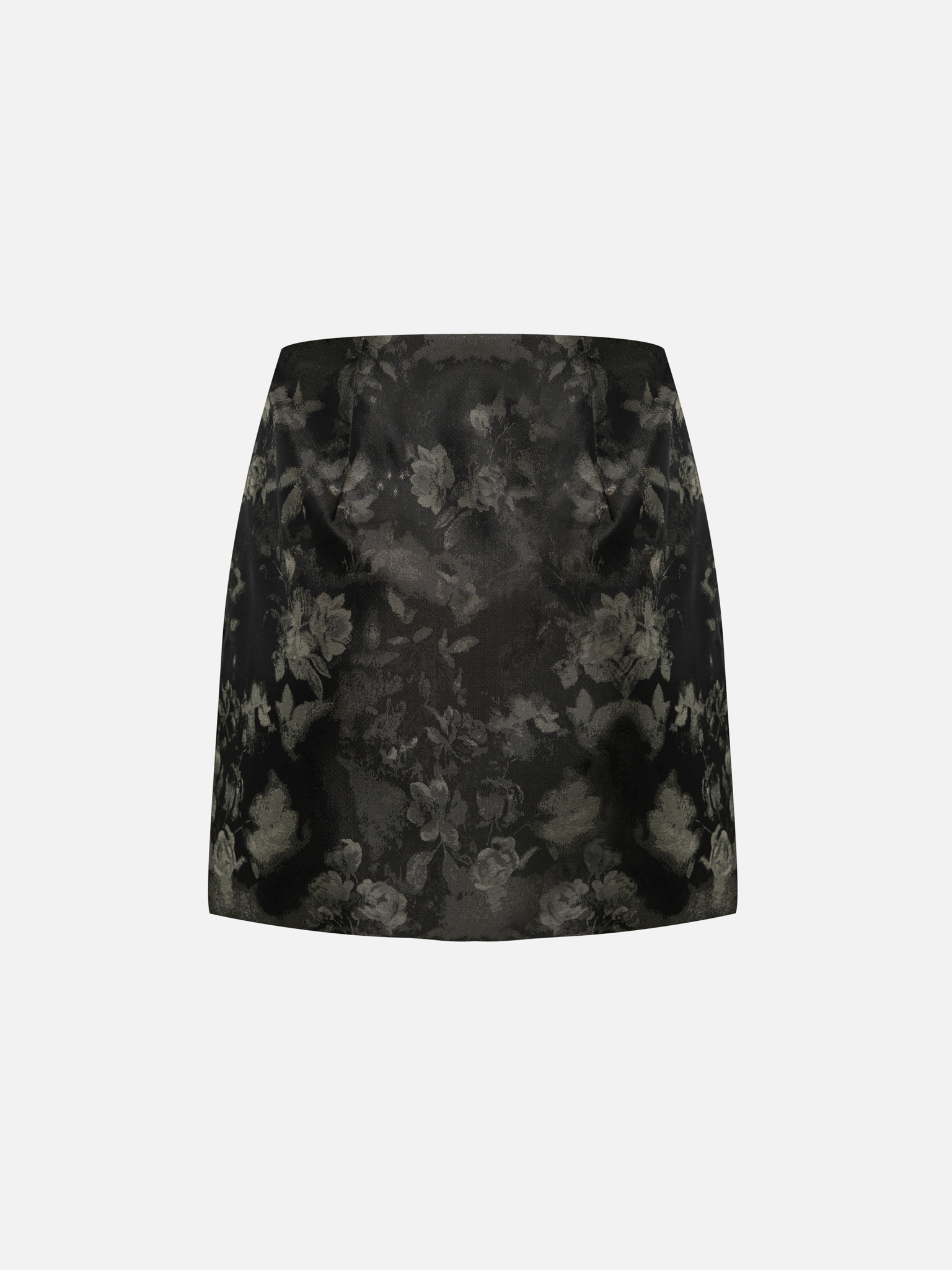 Straight mini skirt in jacquard