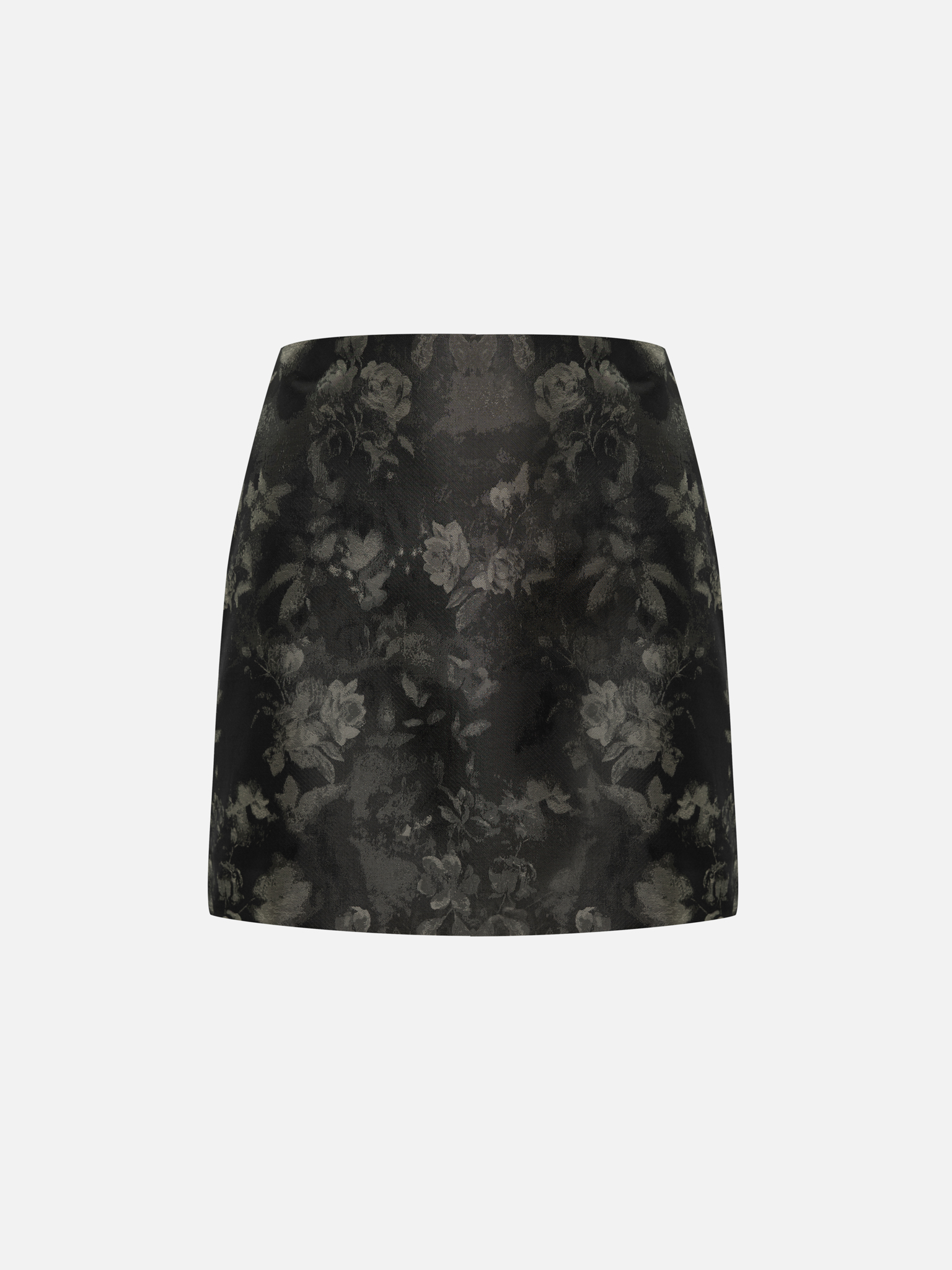 Straight mini skirt in jacquard