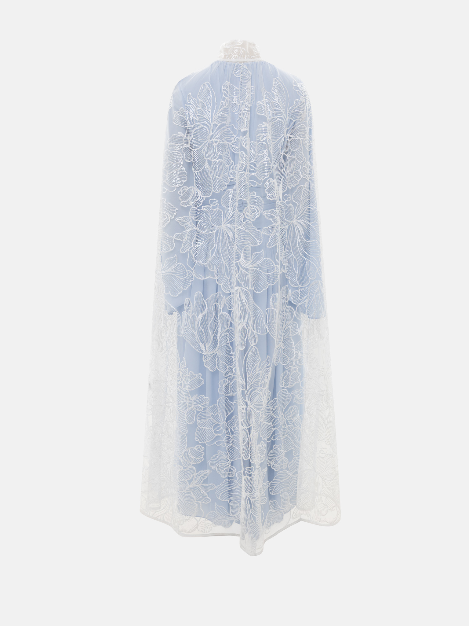 Lightweight maxi dress with draped waist