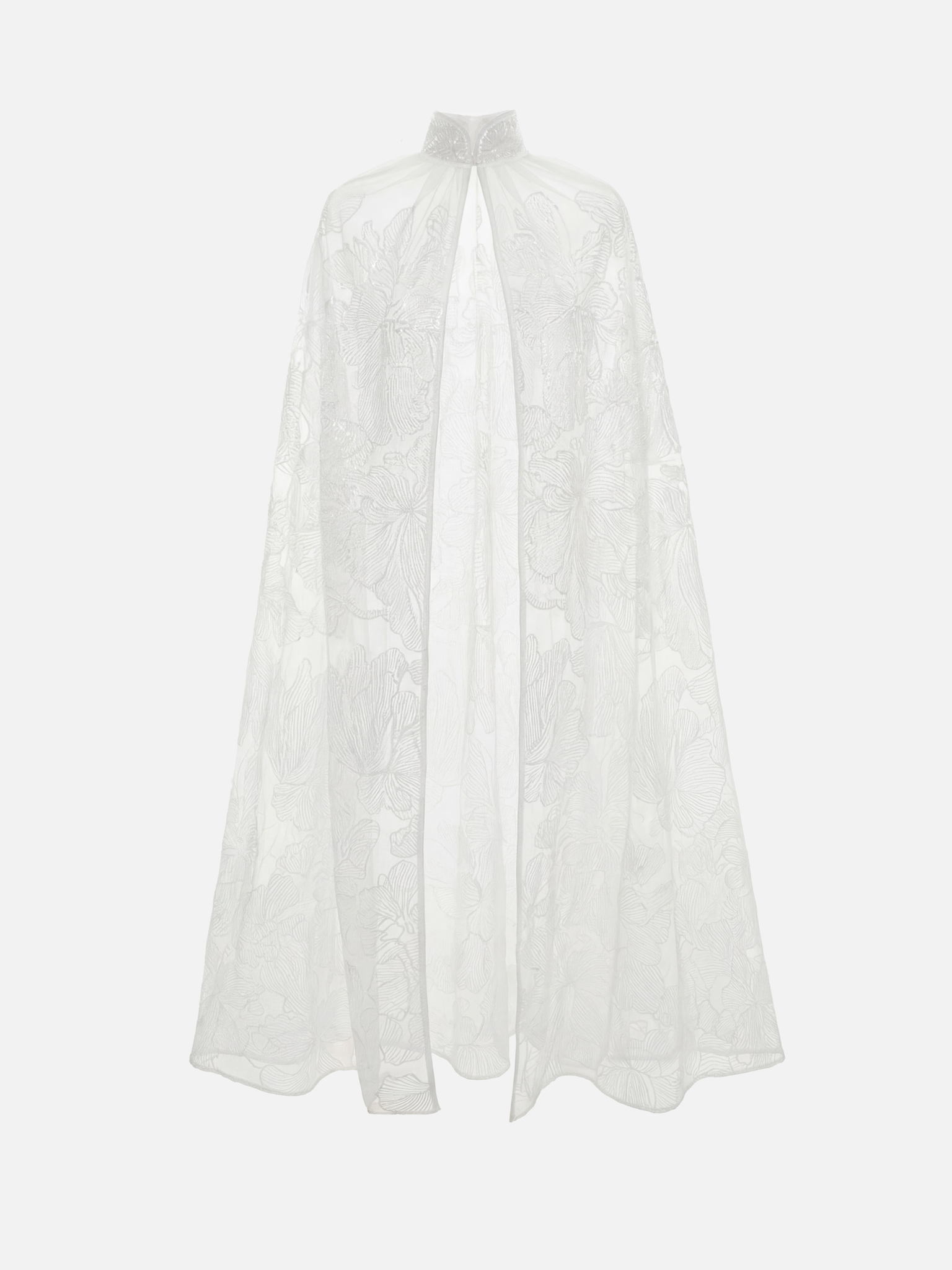 Полупрозрачный кейп в пол