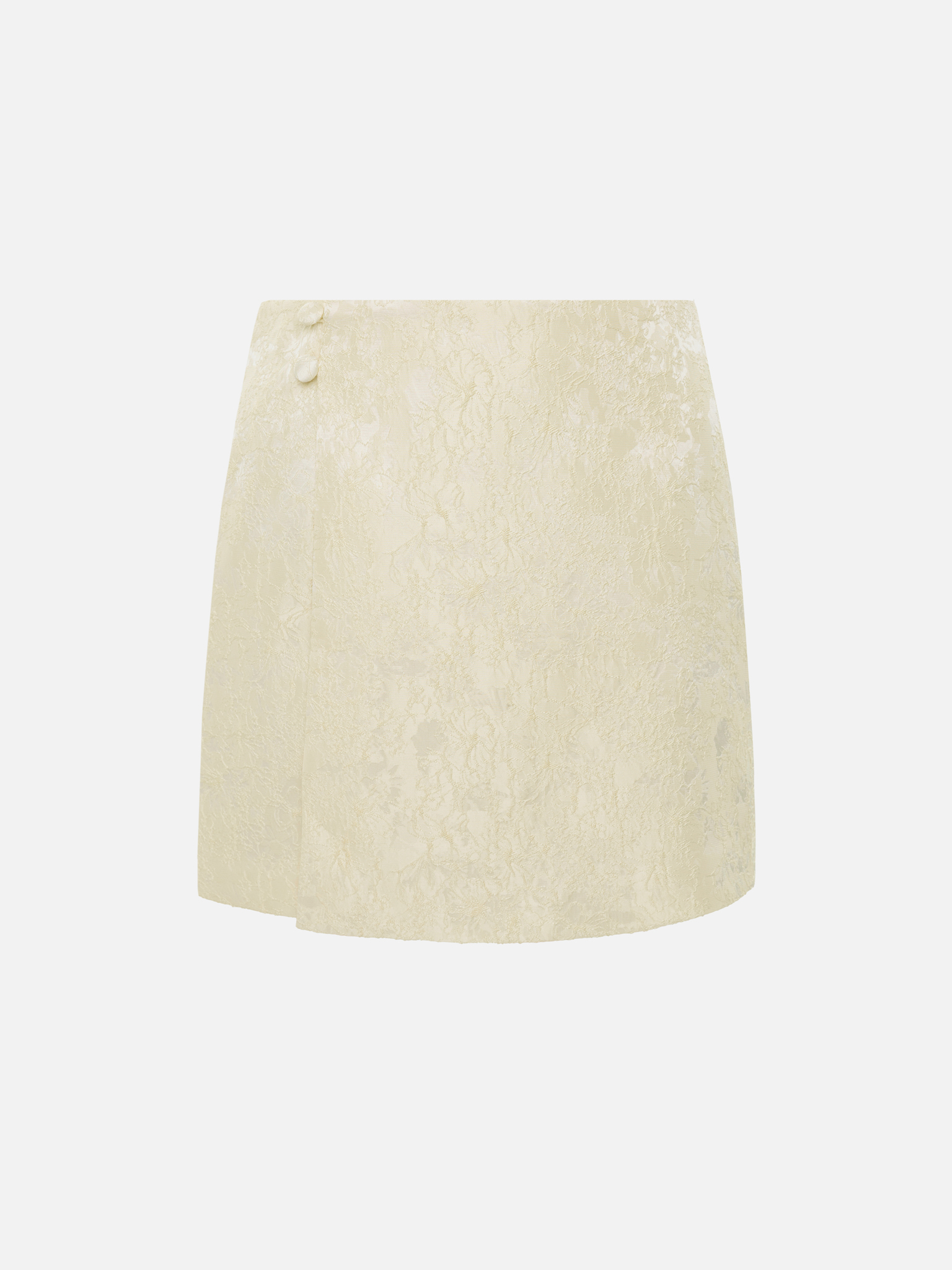 Jacquard wrap mini skirt