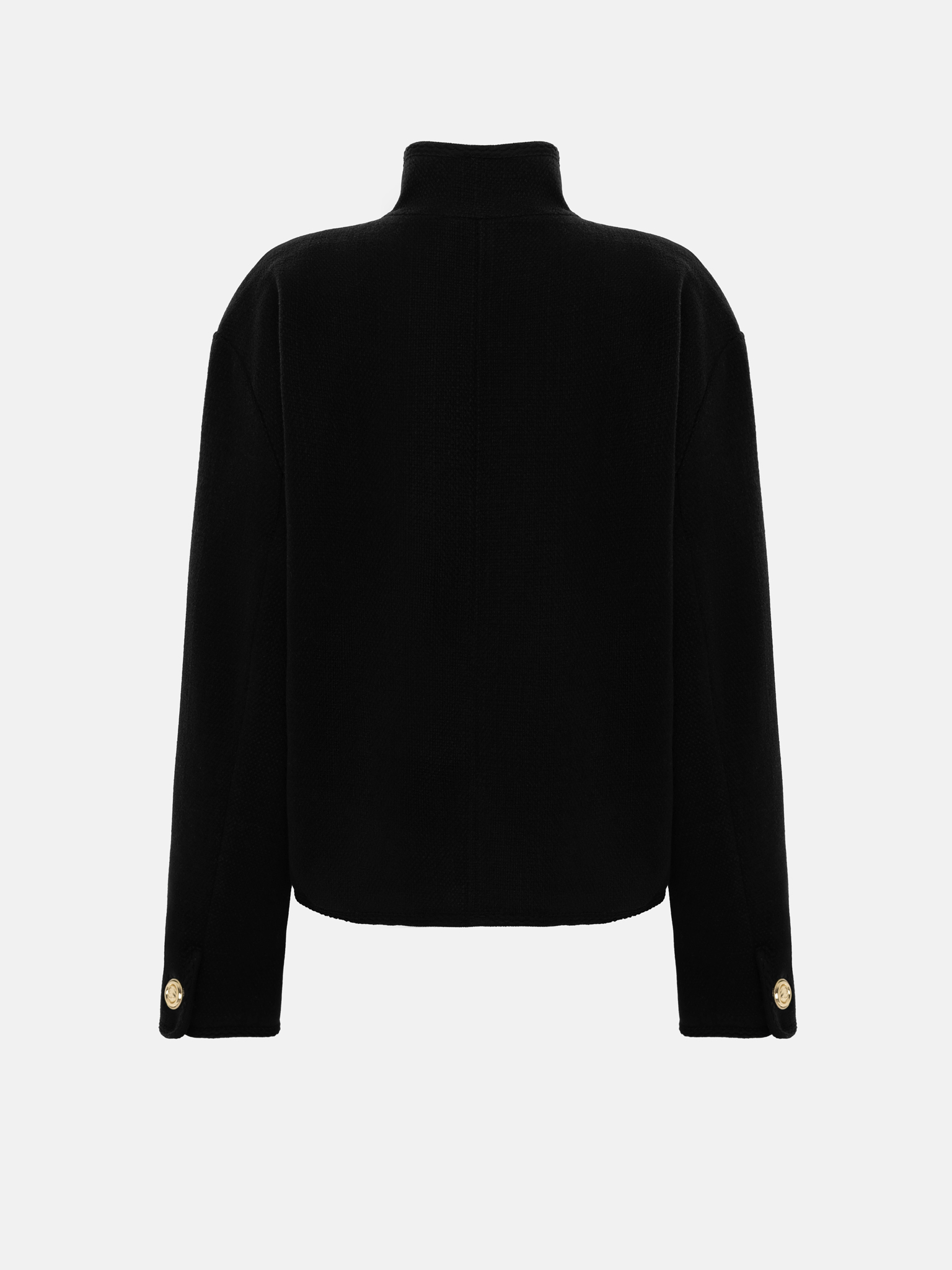 Double-breasted coat jacket with golden buttons