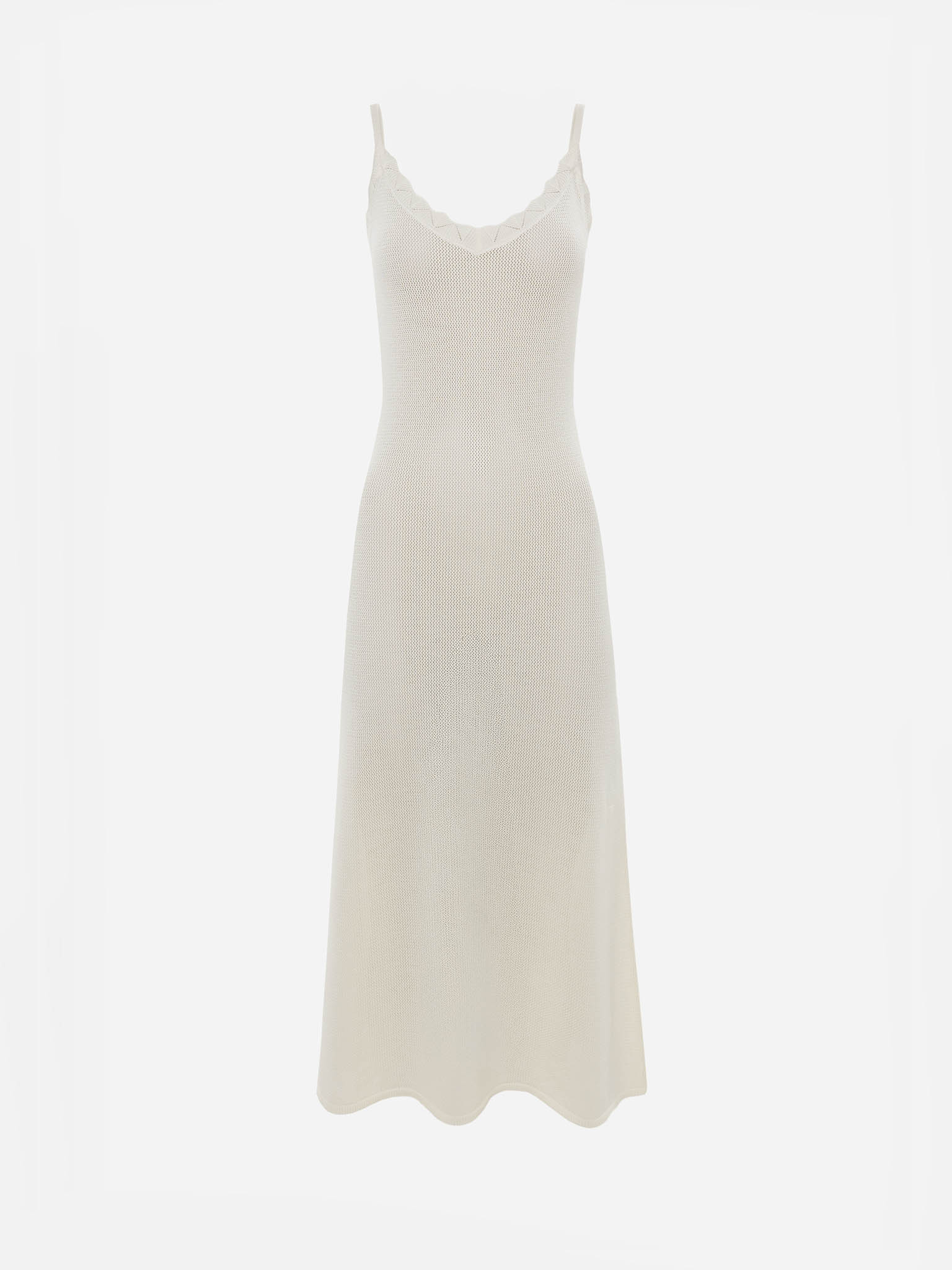 Платье миди из вязаного трикотажа