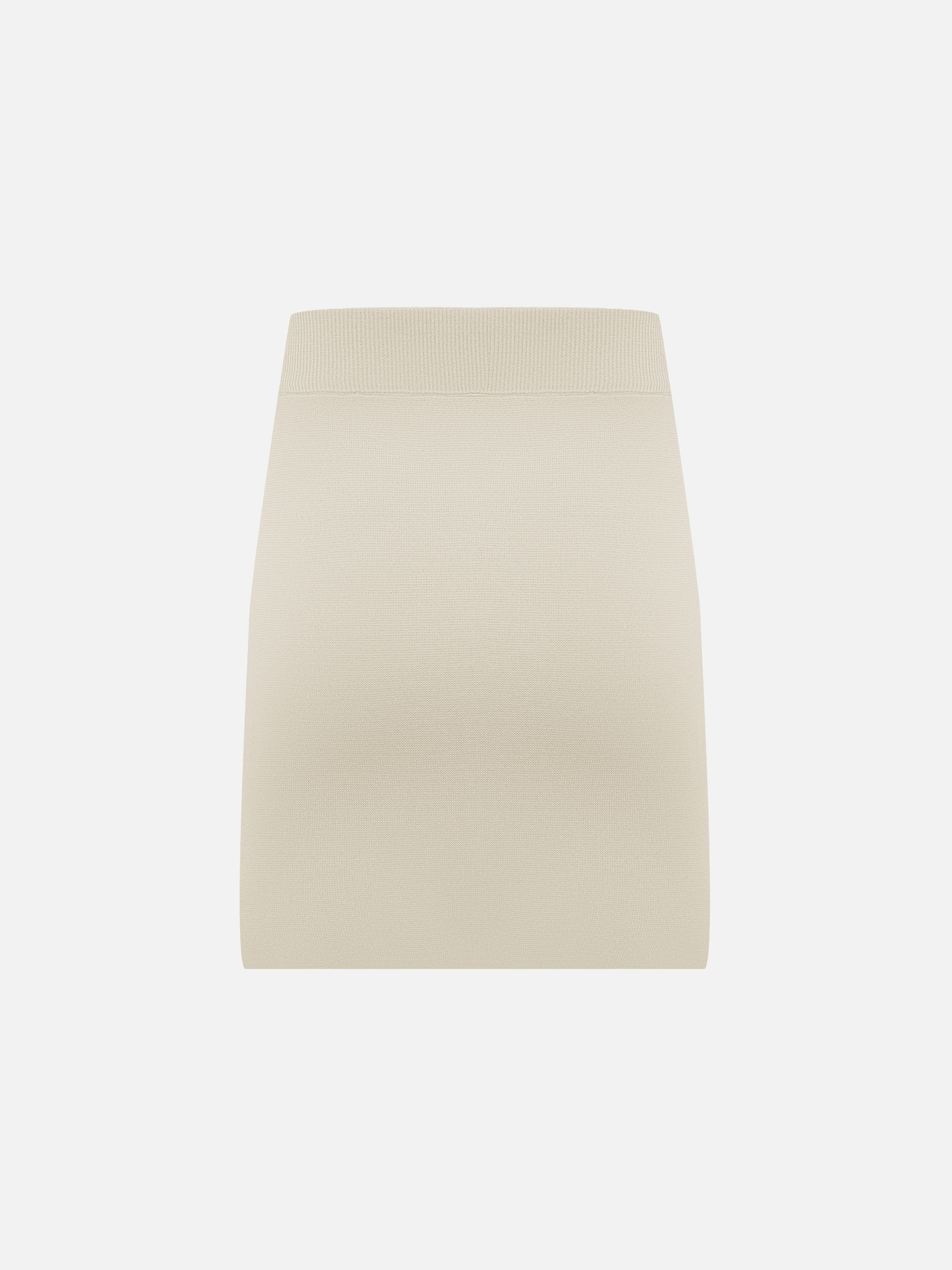 Gerade geschnittener Minirock aus Strick