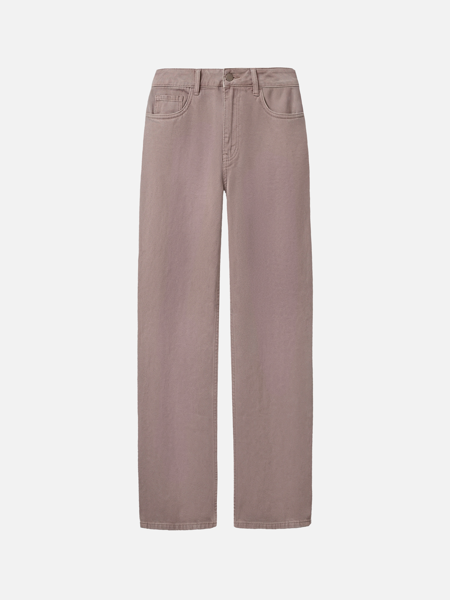 Gerade Jeans aus coloriertem Denim