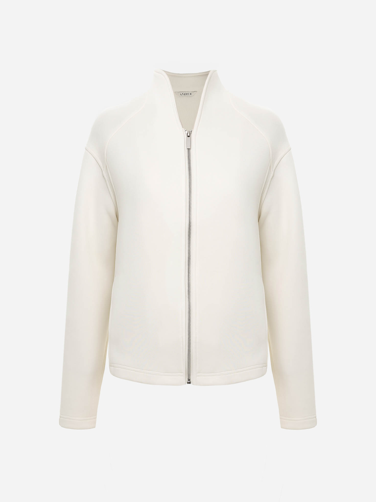 Трикотажная толстовка с воротником-стойкой