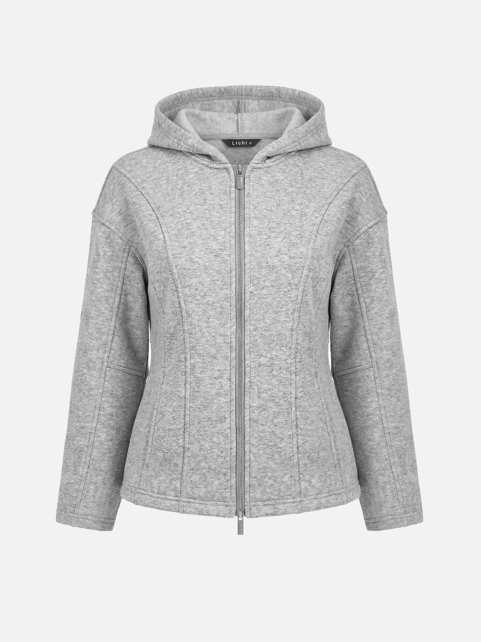 Толстовка на молнии с объемными рукавами