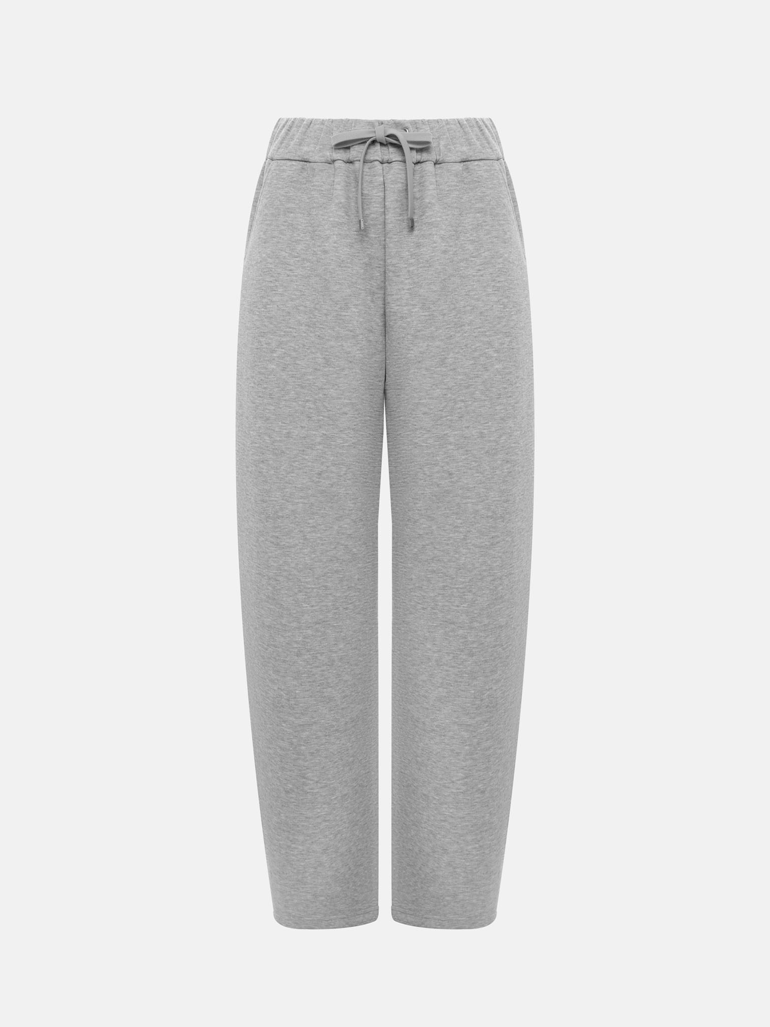 Loose-fit French terry trousers