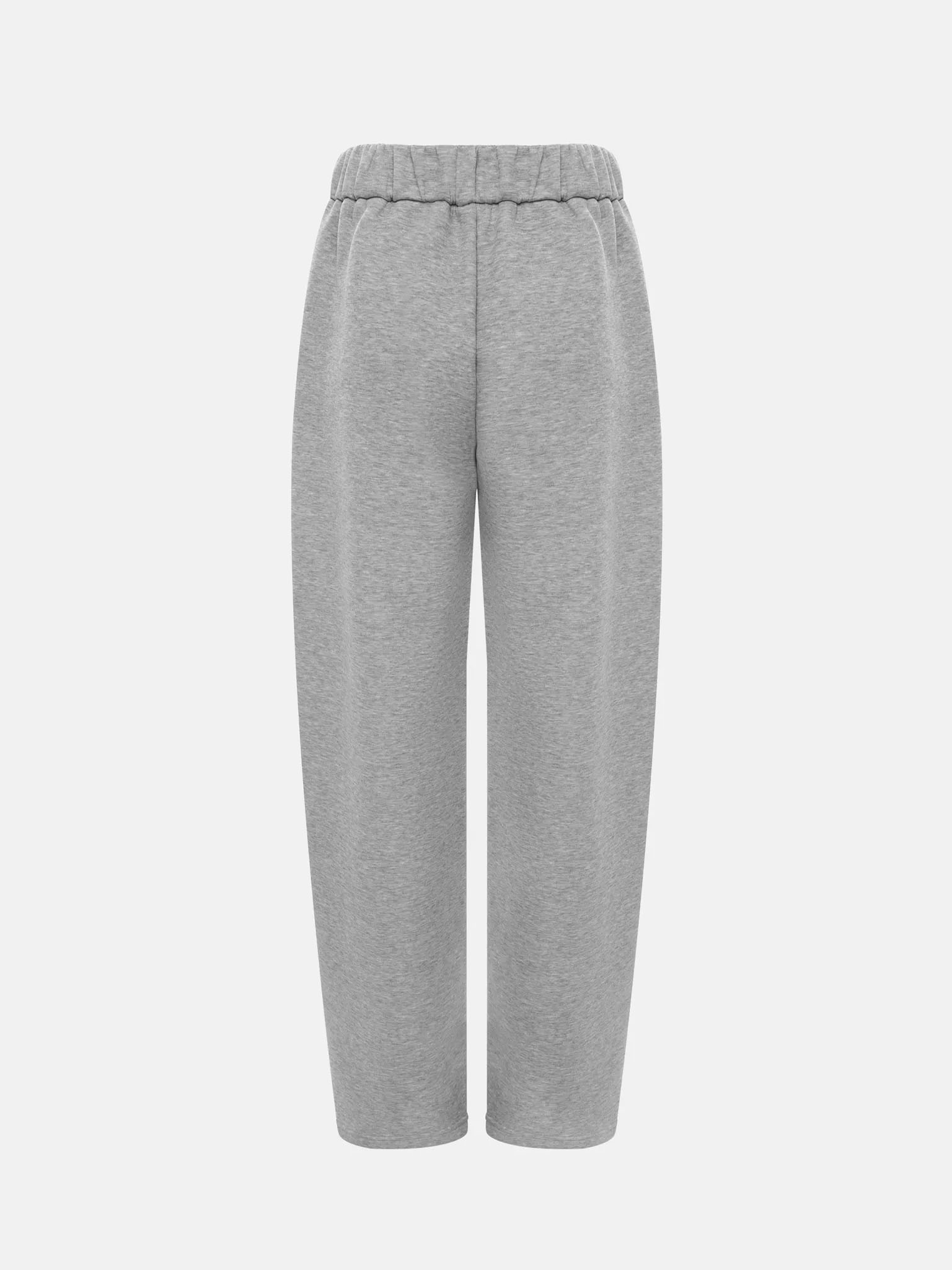 Loose-fit French terry trousers