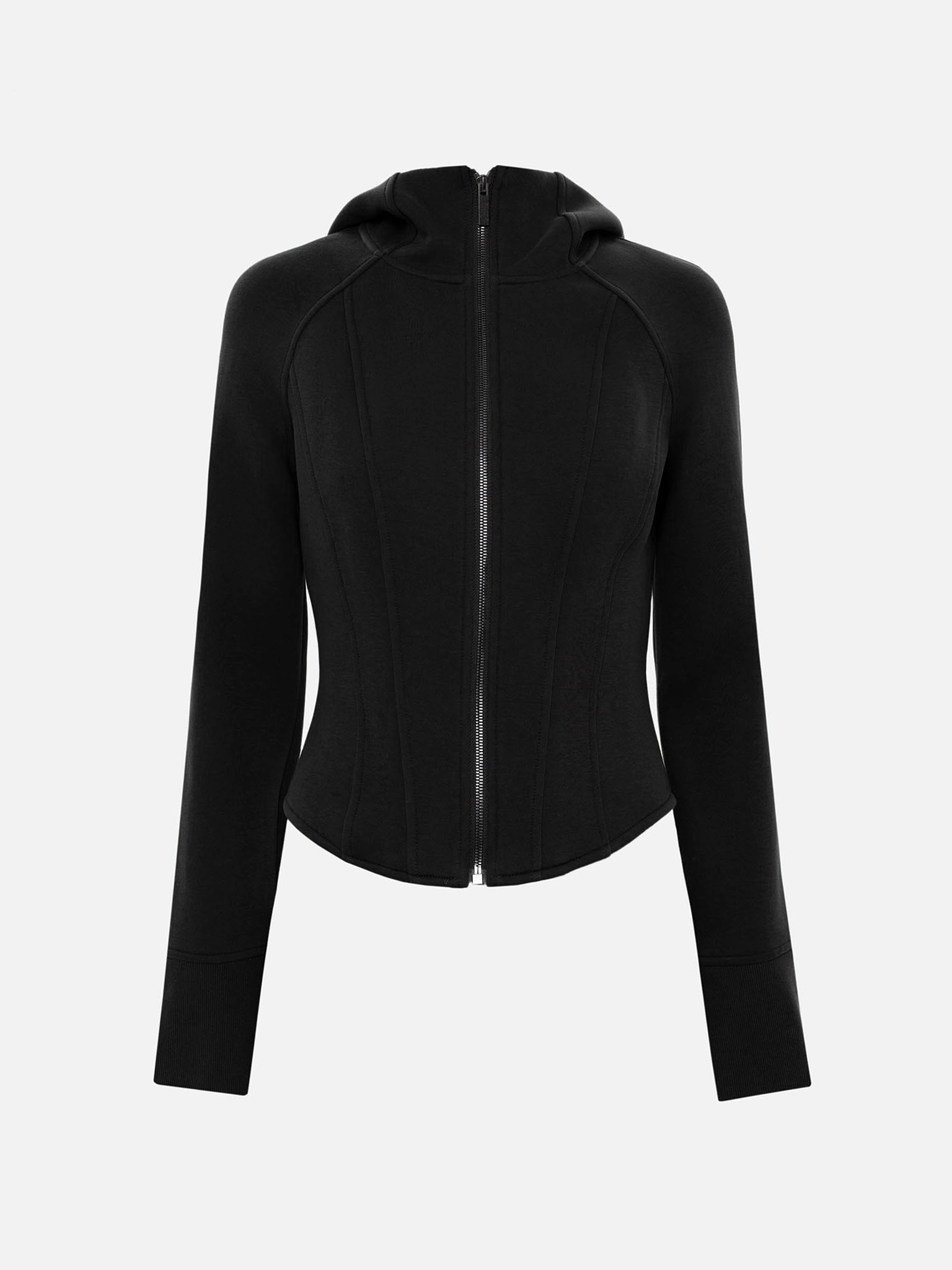 Приталенная толстовка на молнии