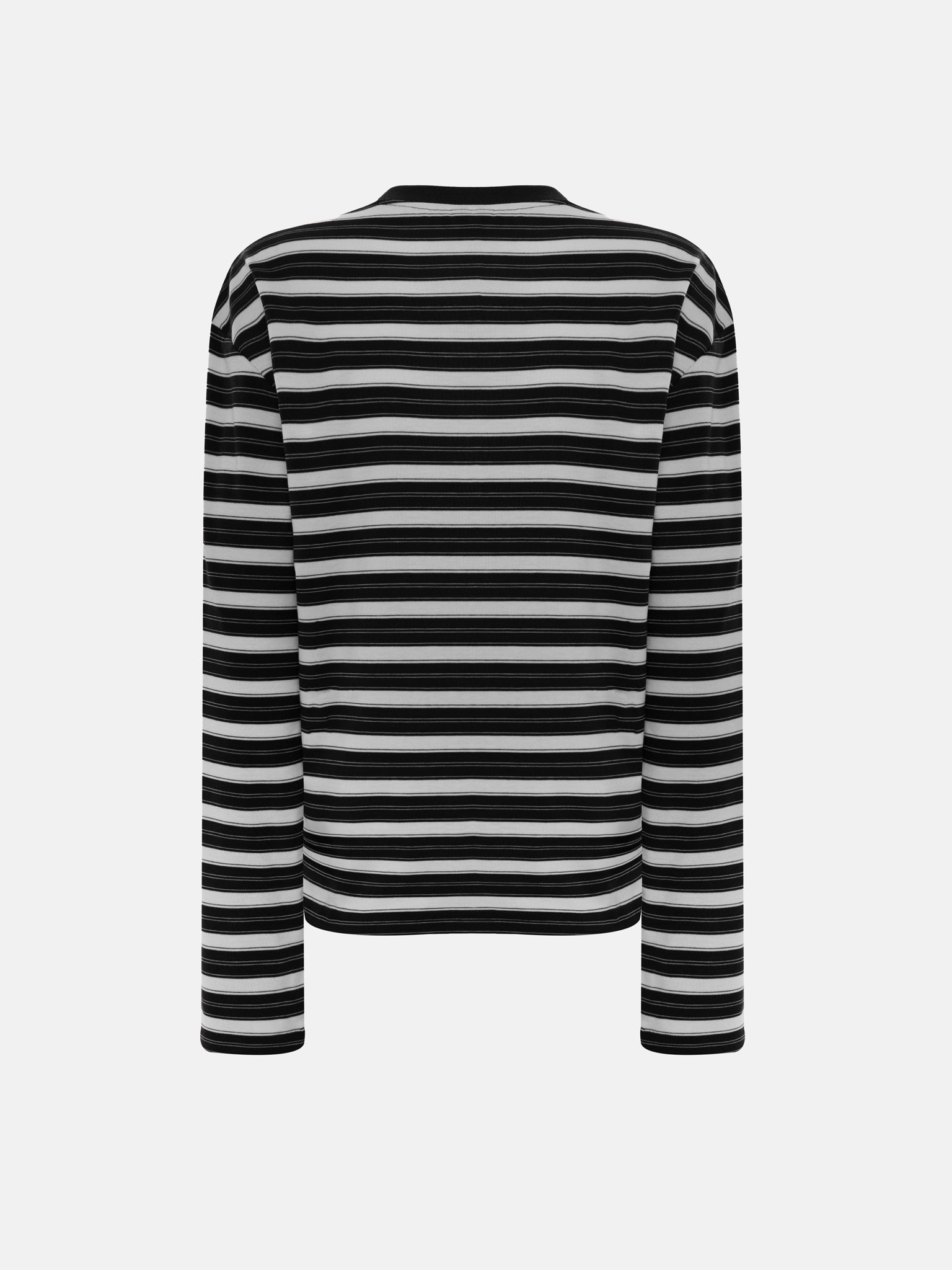Loose striped longsleeve with lettering