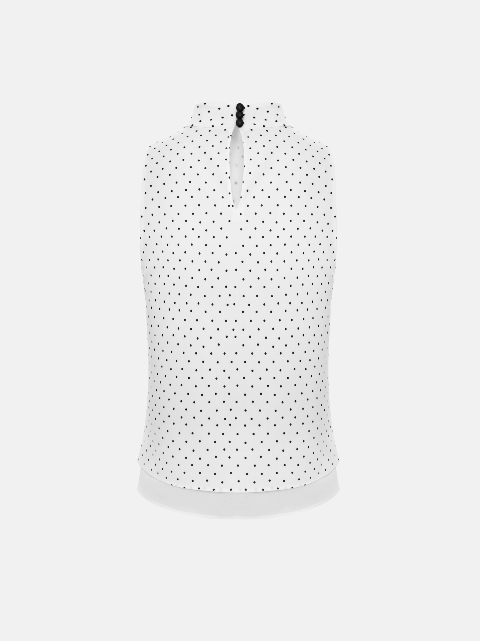 Small polka dot blouse with chest draping
