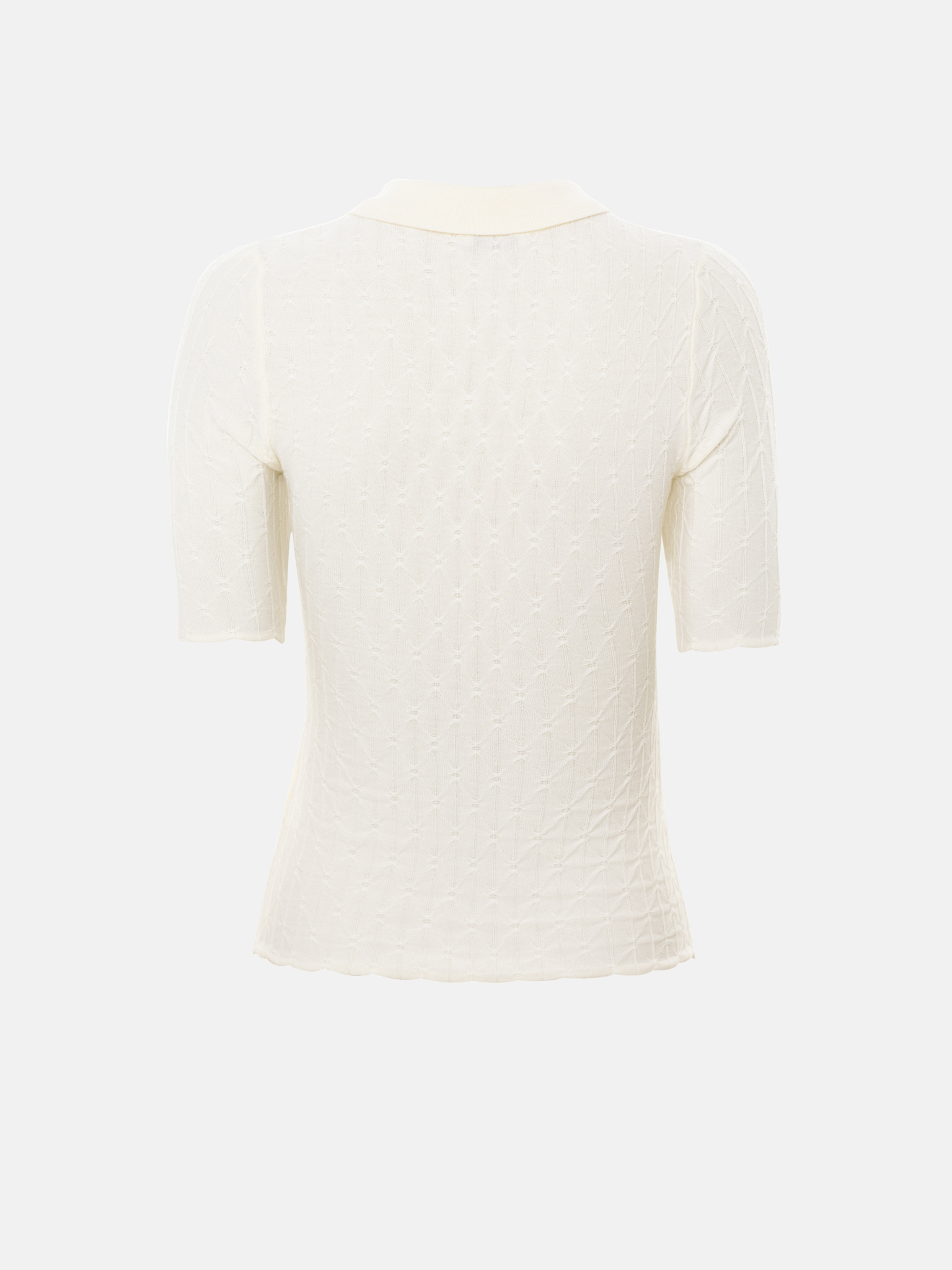 Polo en maille texturée avec de gros boutons