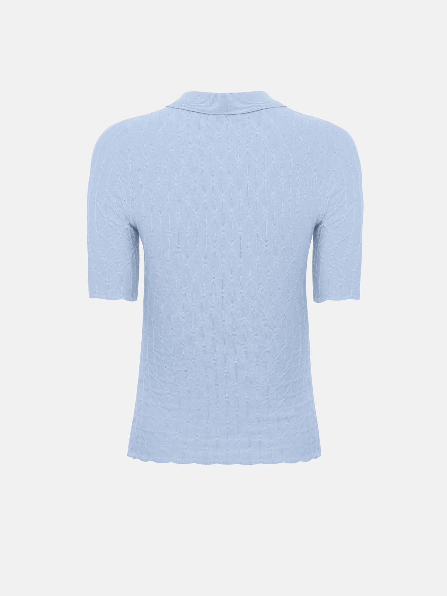 Polo en maille texturée avec de gros boutons