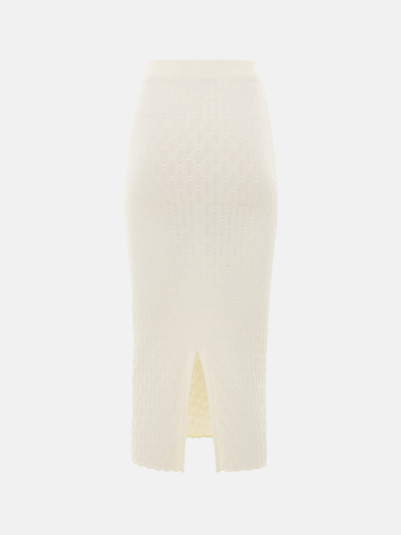 Прямая юбка миди из фактурного трикотажа