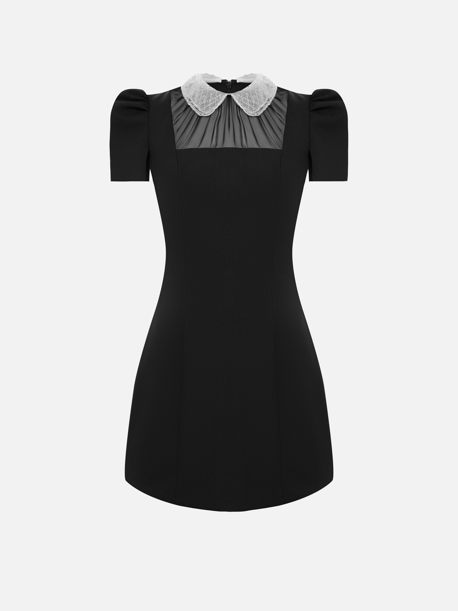 Mini robe avec col accentué