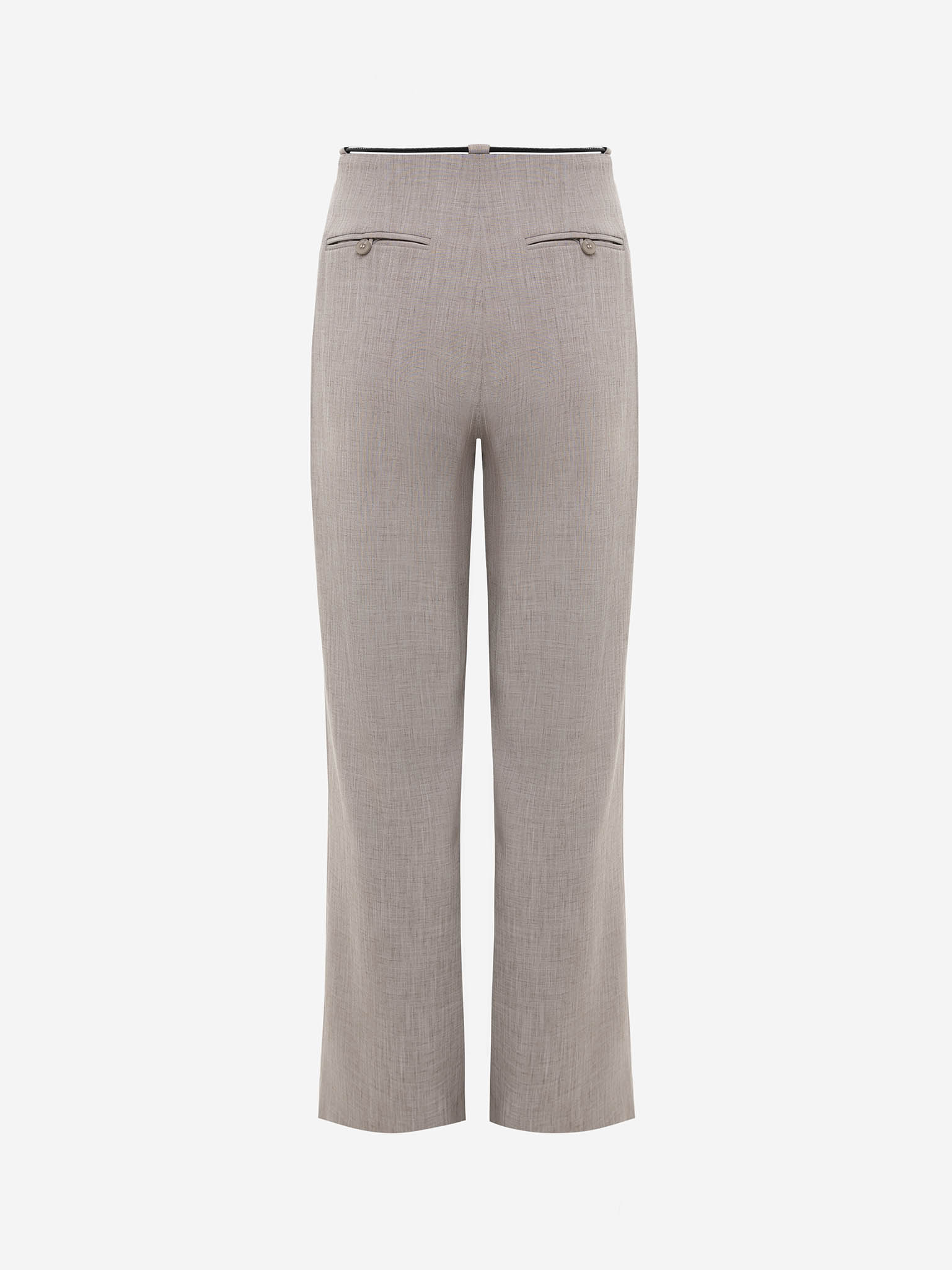 Palazzo trousers in viscose with a slim belt
