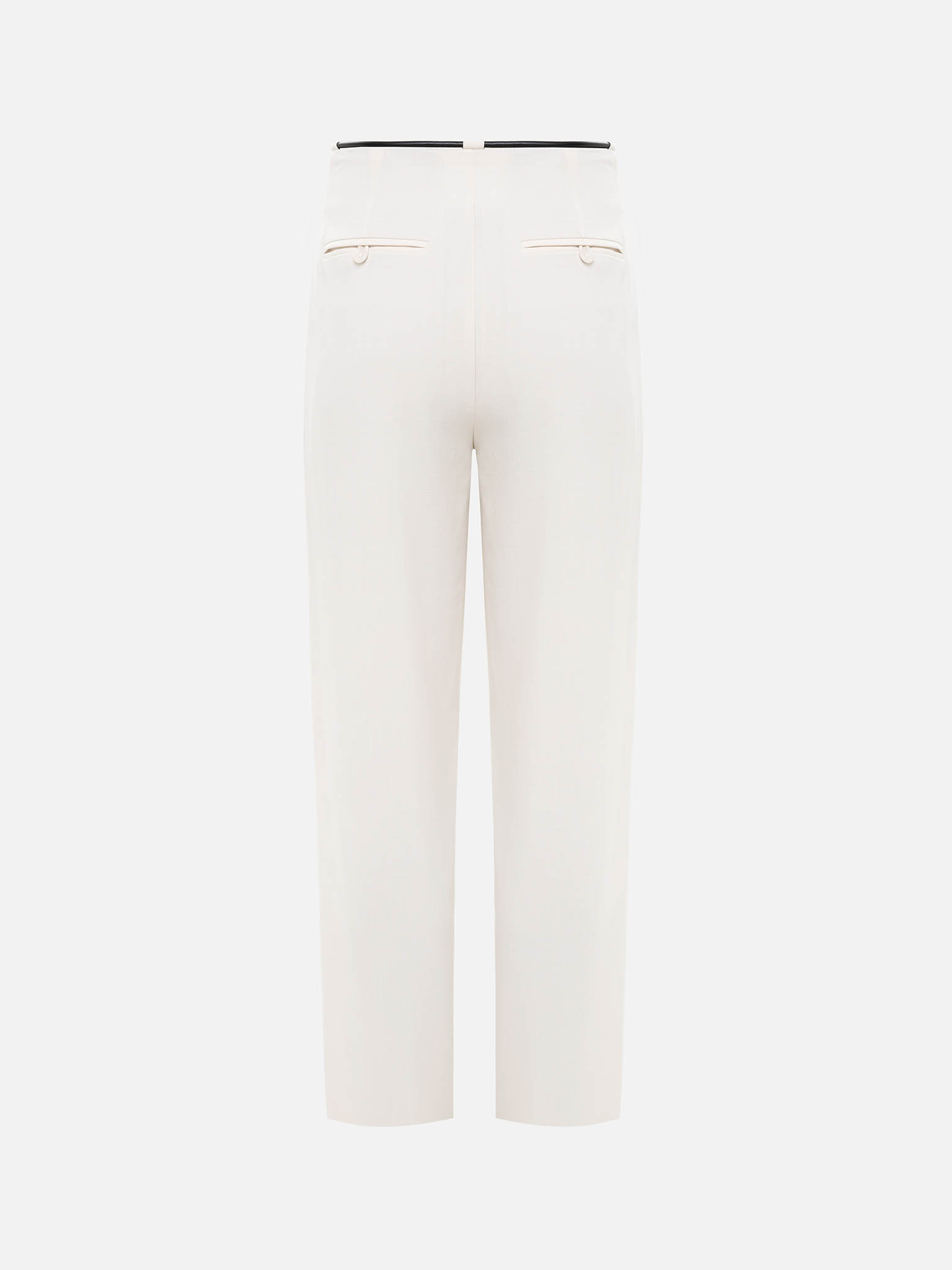 Palazzo trousers in viscose with a slim belt