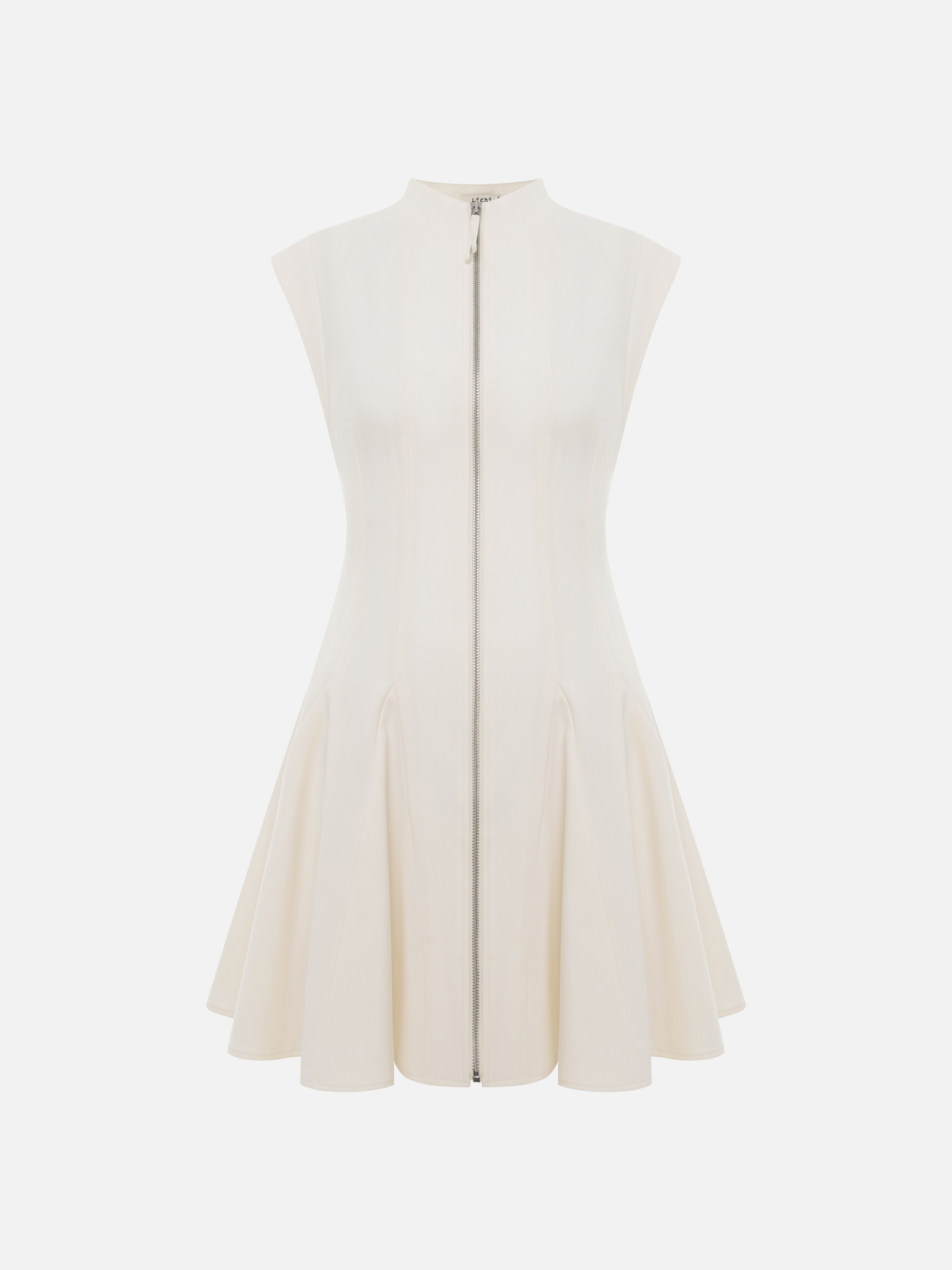 Приталенное платье мини с застежкой на молнию