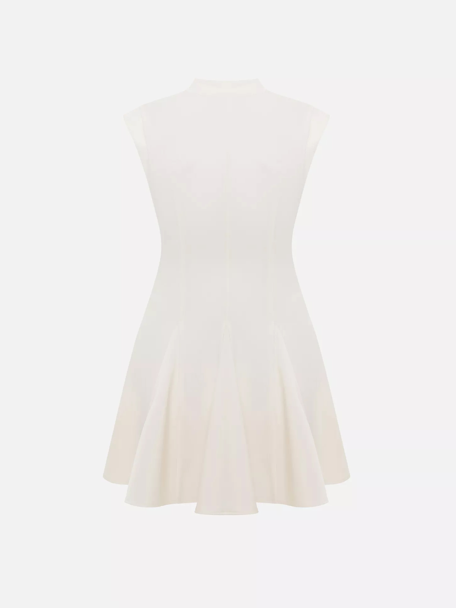 Fitted mini dress with a zip fastening