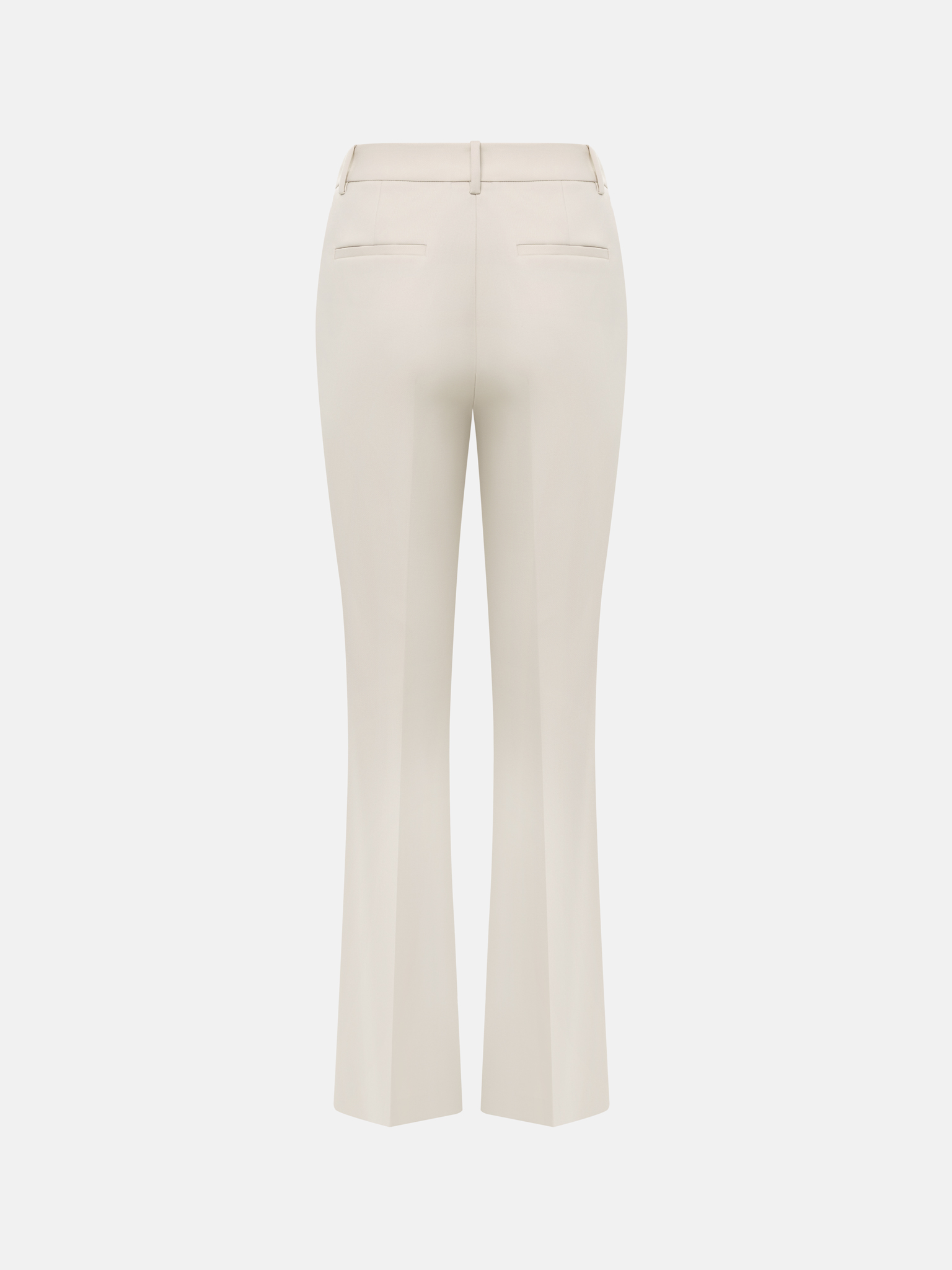 Straight mid-rise trousers